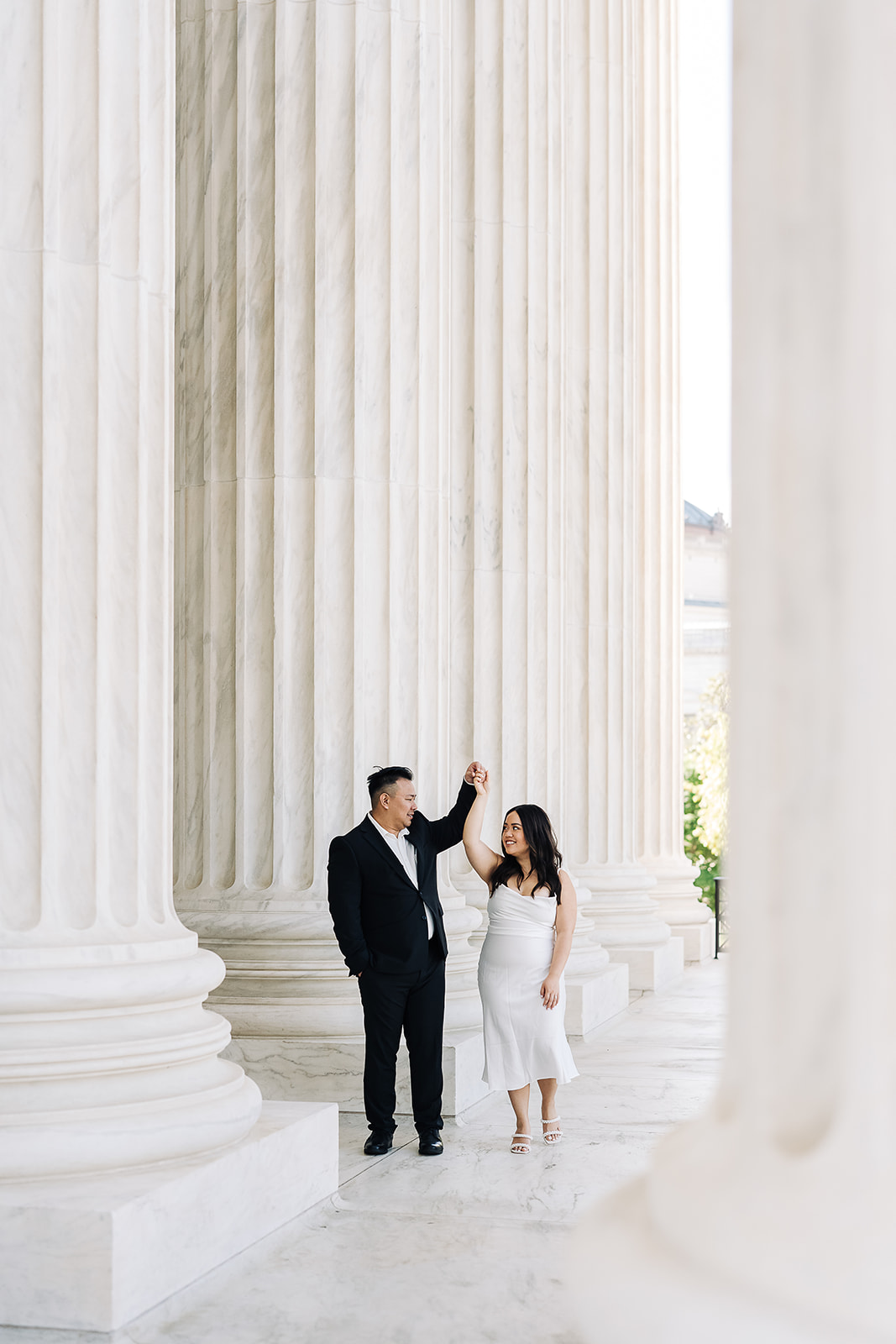 Supreme court engagement photoshoot