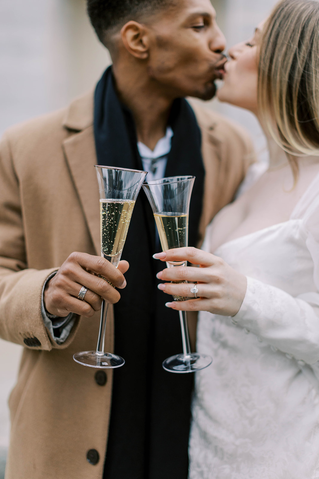 Champagne to celebrate a beautiful engagement session. 