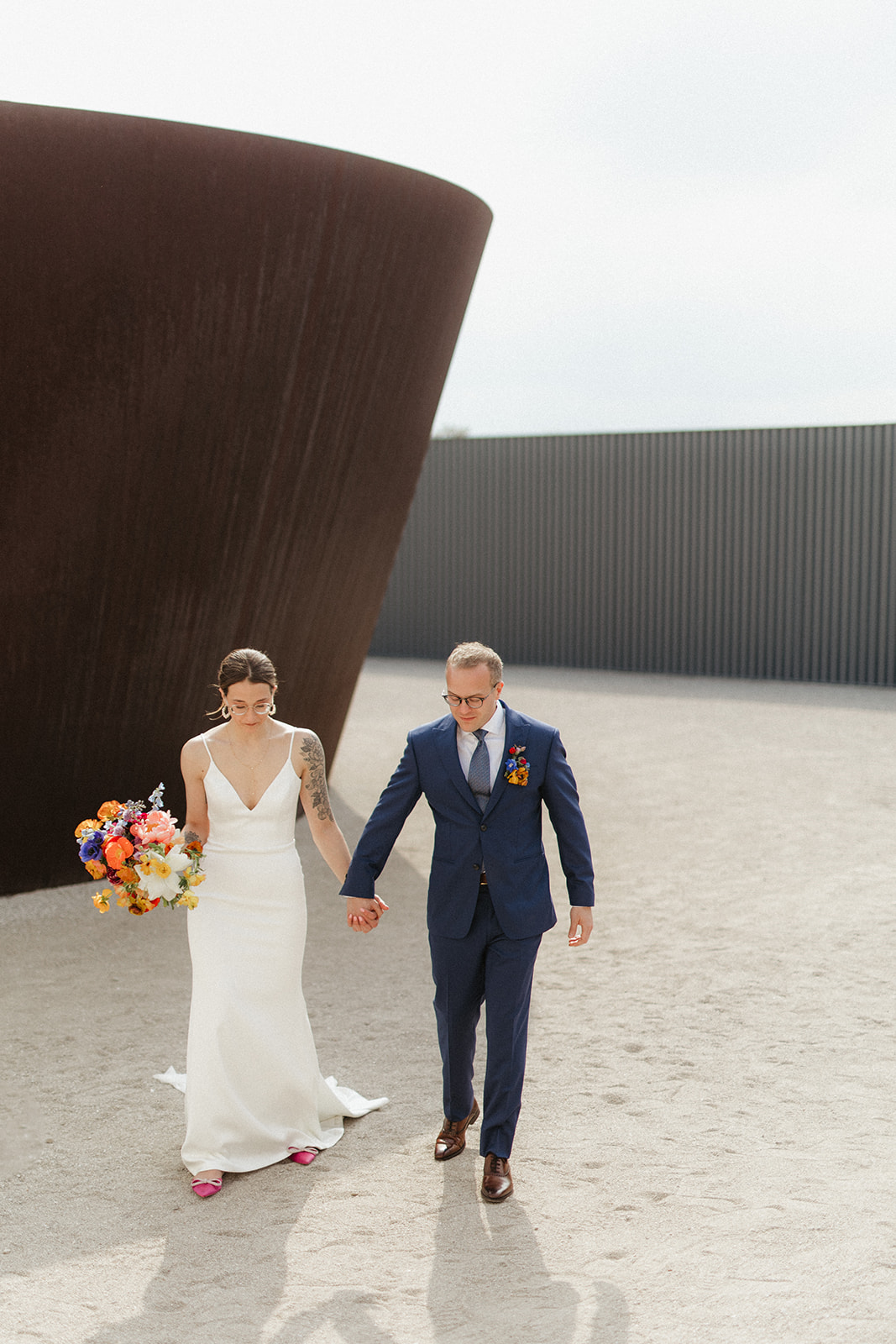 Couple's wedding at Saint Louis Contemporary Art Museum