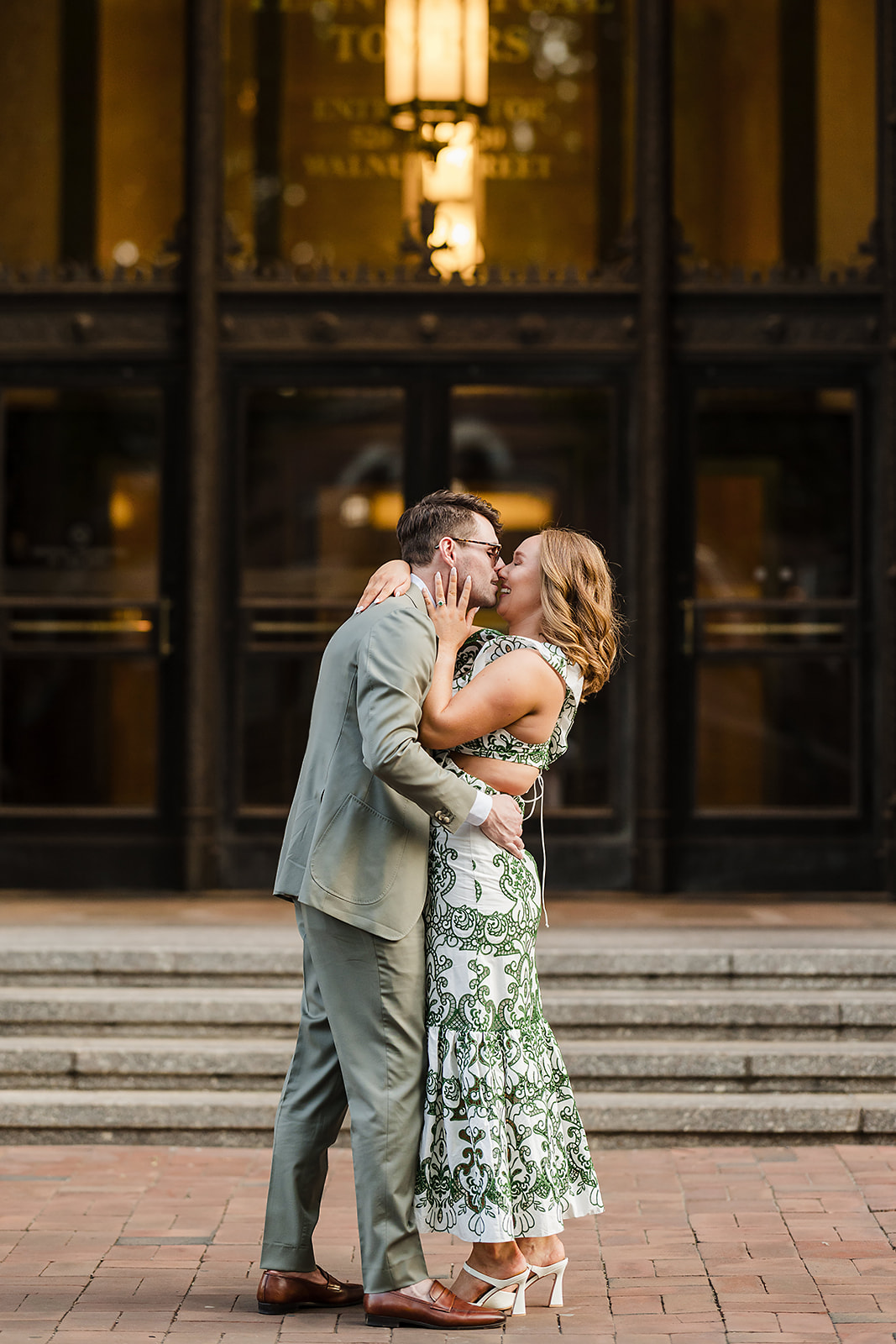 Philadelphia Old City is a stunning location for engagement sessions near Washington square park