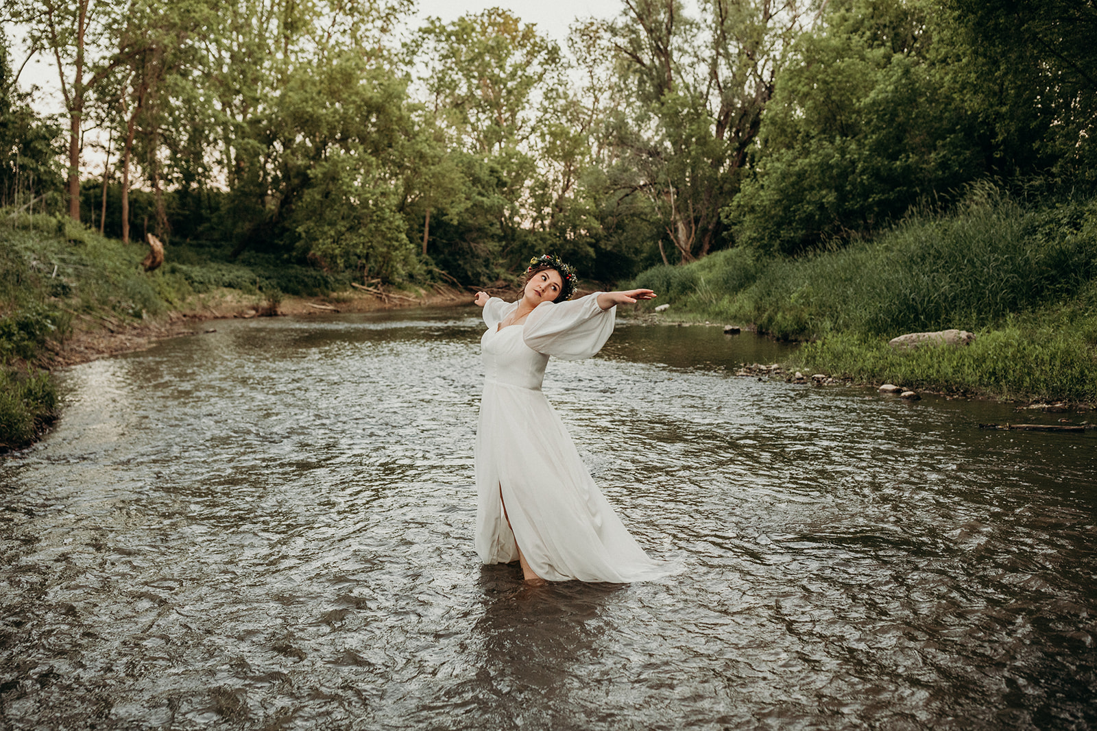 Stress free wedding planning includes being okay with getting in the water!