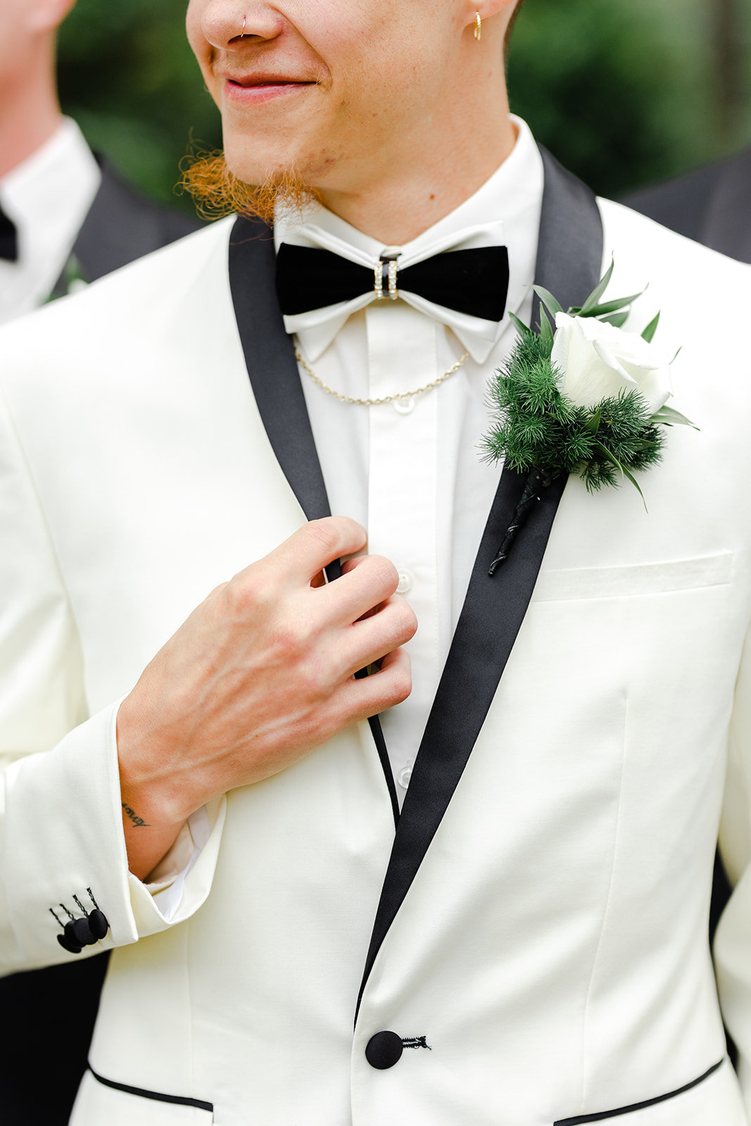 modern groom outfit