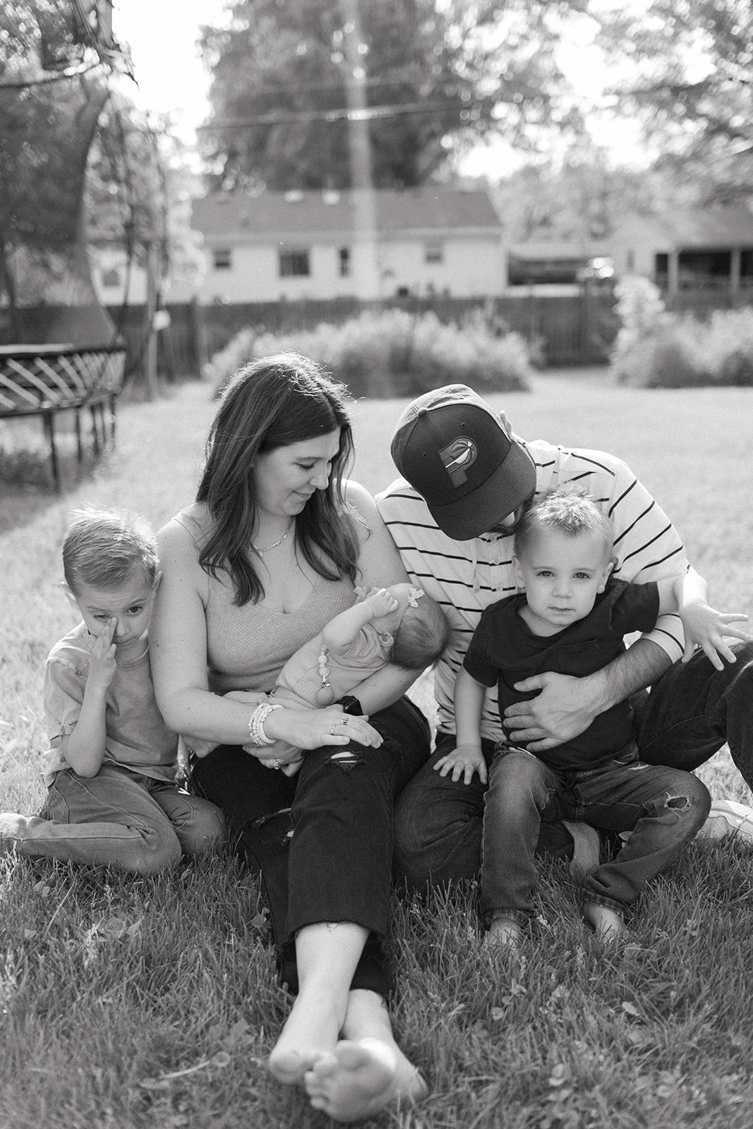 Indianapolis Indiana in home family and newborn session
