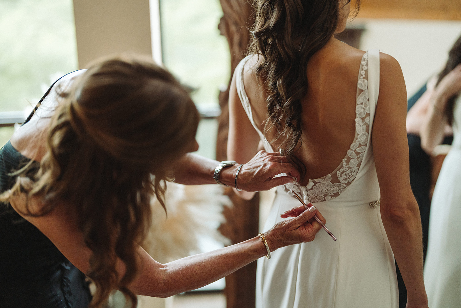 Bride gets ready for her special day