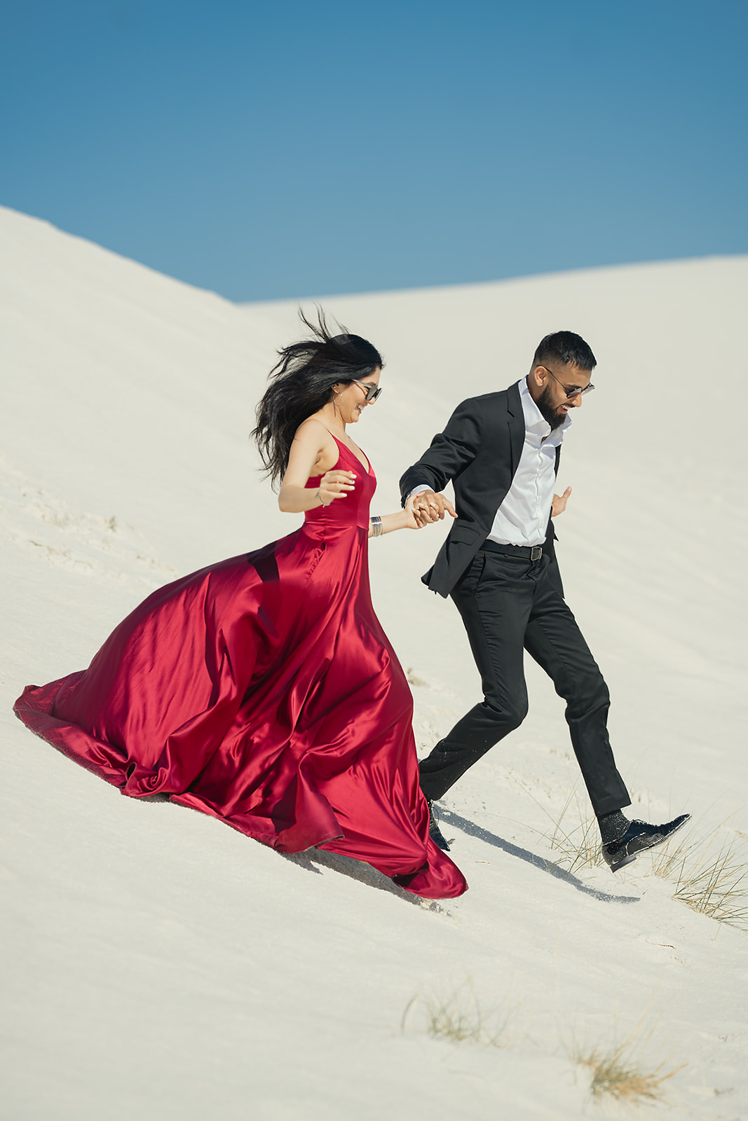 White Sands New Mexico Engagement photo shoot