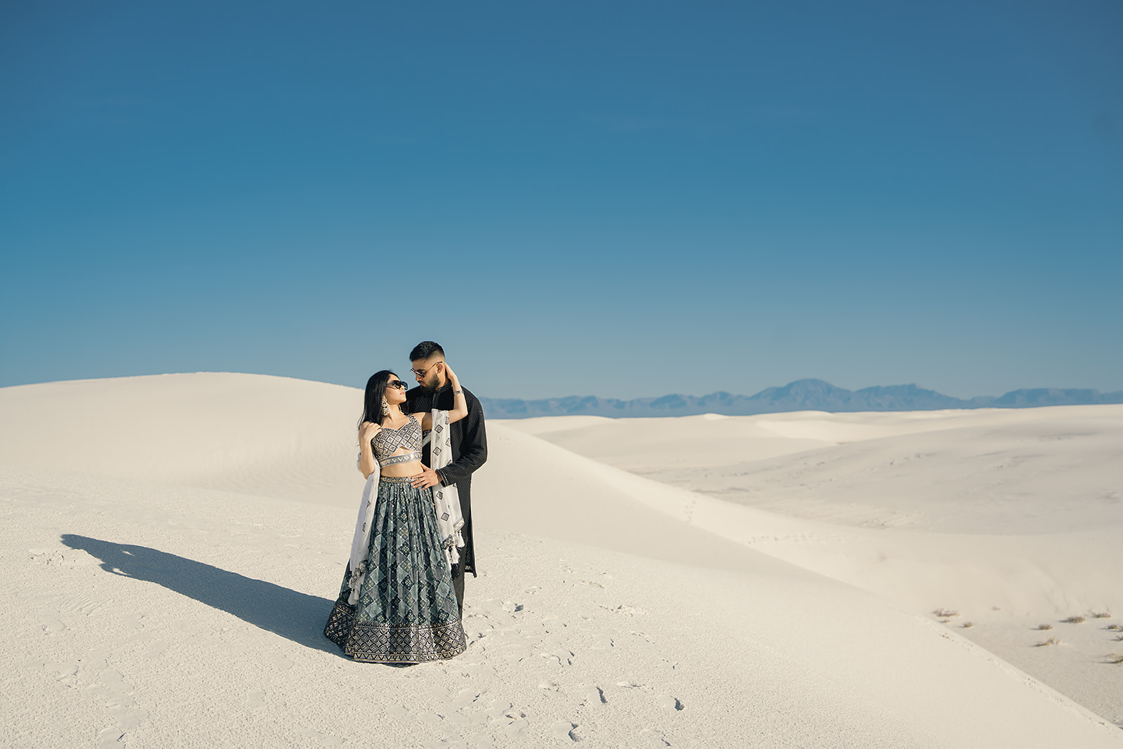 White Sands New Mexico Engagement photo shoot