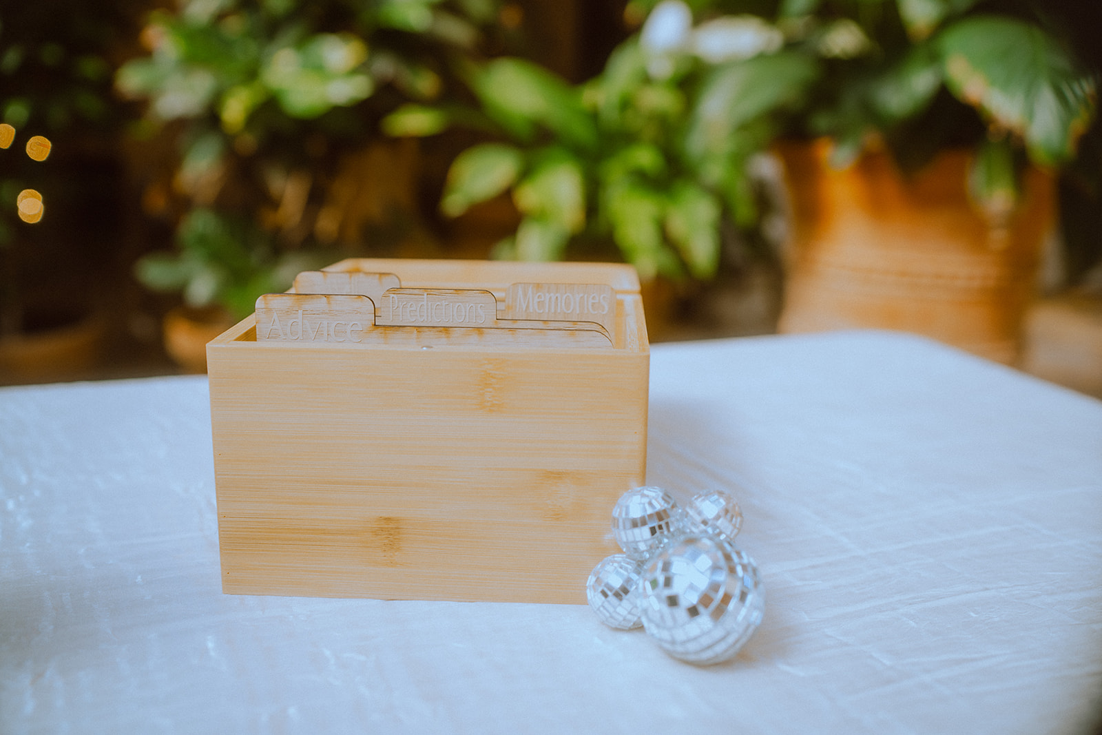 card box for wedding decor