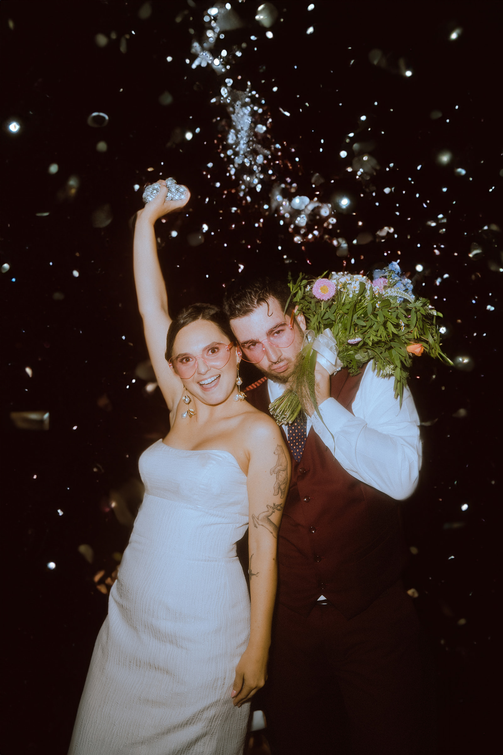 Night Wedding Photography with flash