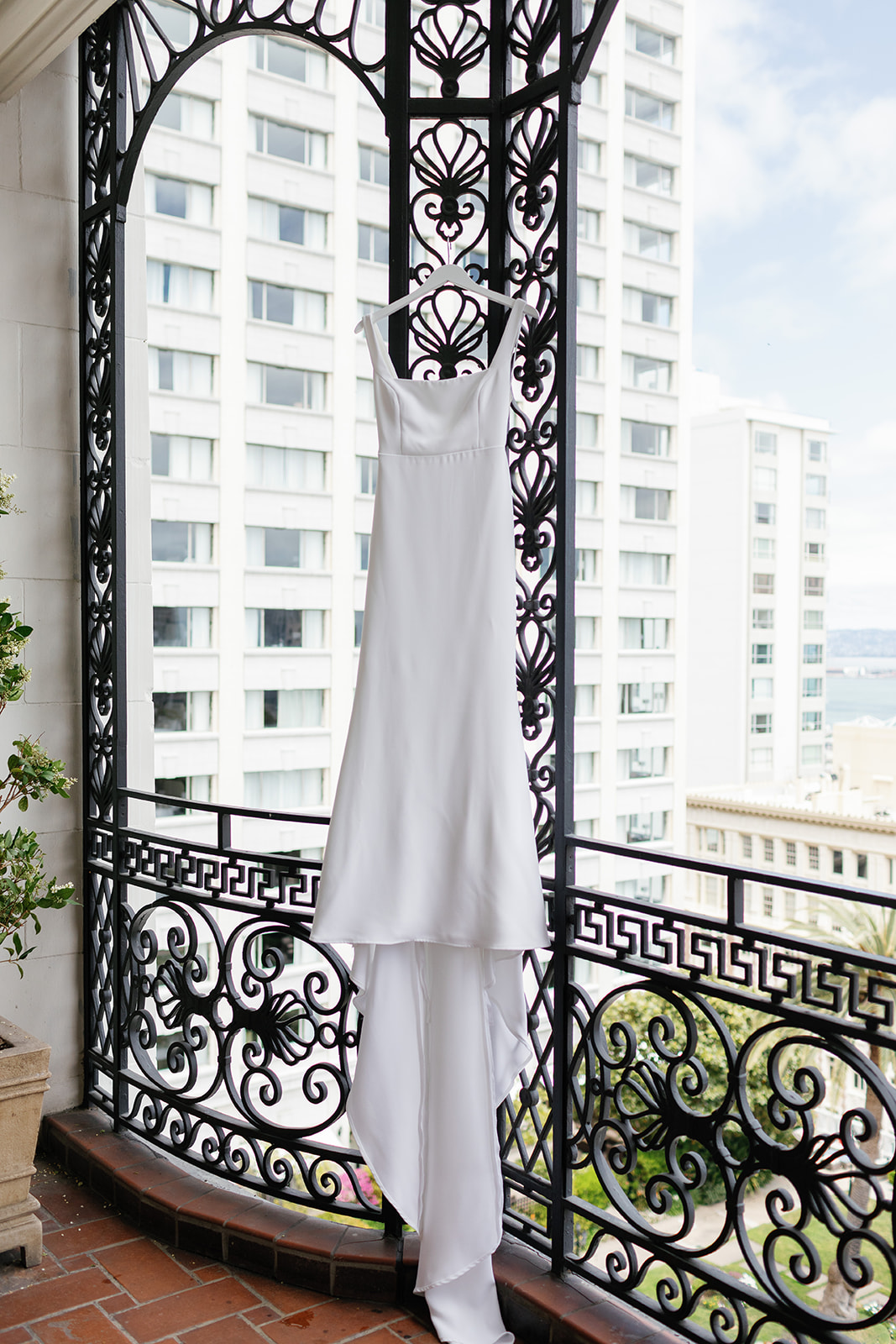 Fairmont hotel wedding gown
