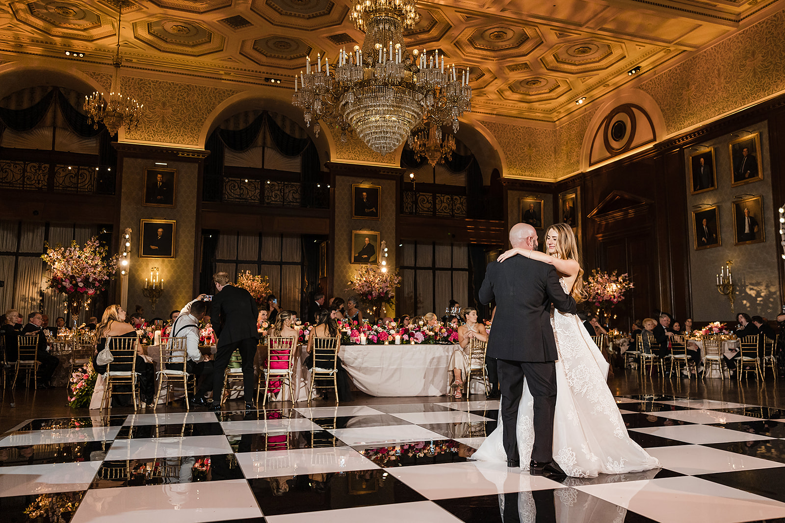 Father and daughter dance at the Union League in Philly