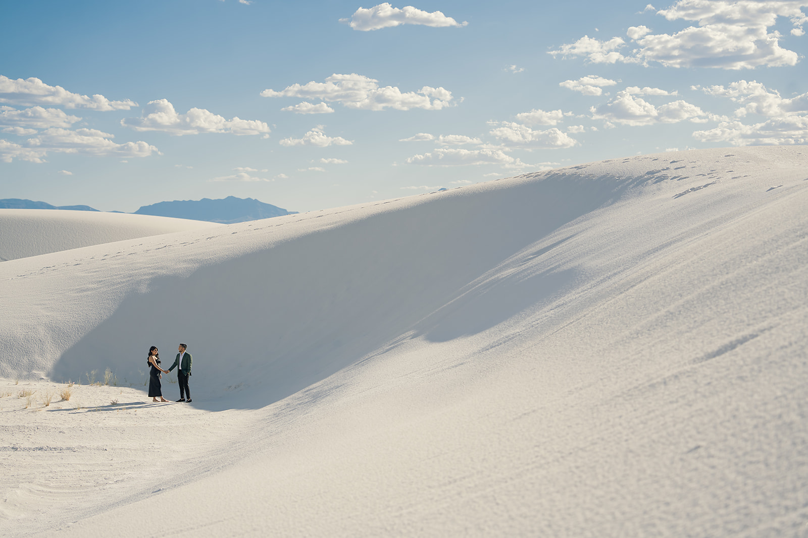 white sand dunes engagement photo location ideas