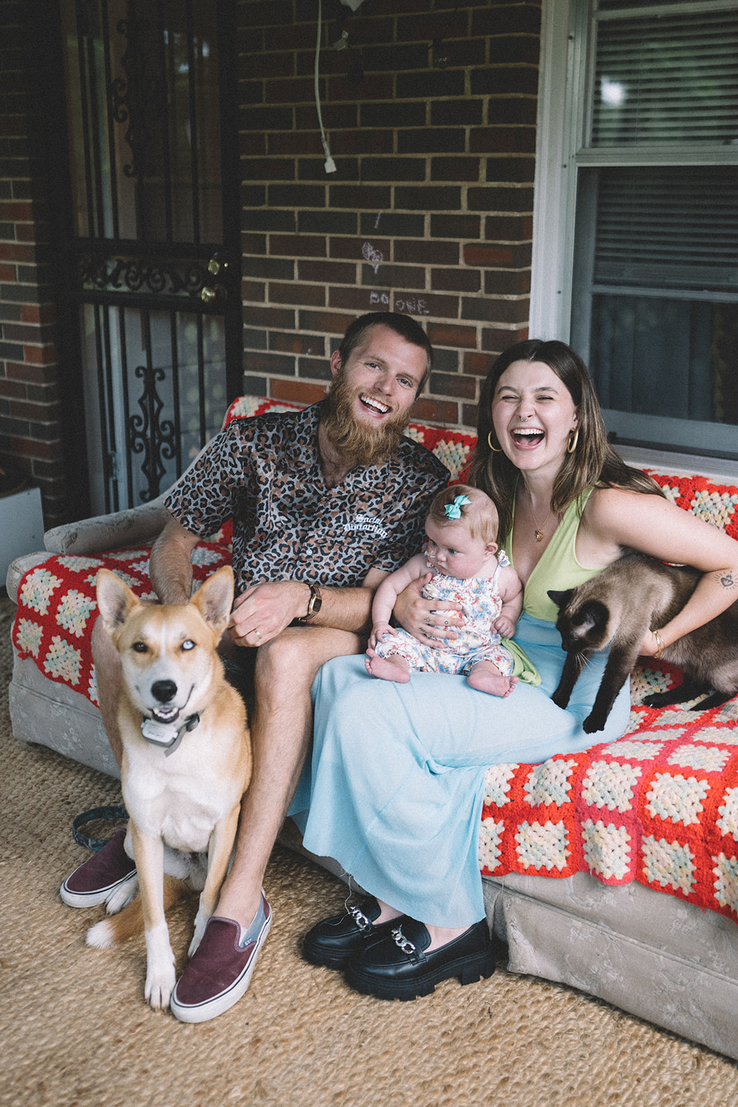 The Smiths in-home family photography session in Alabama