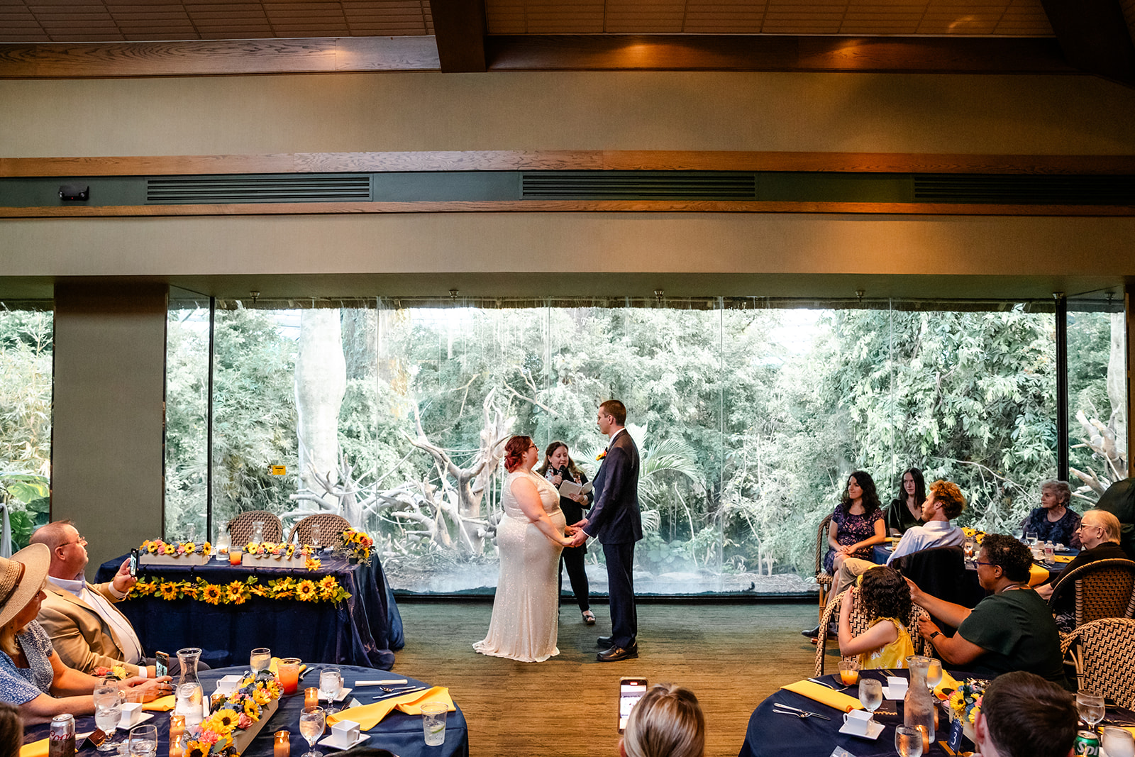 Ceremony at the Treetop Restaurant in Henry Doorly Zoo