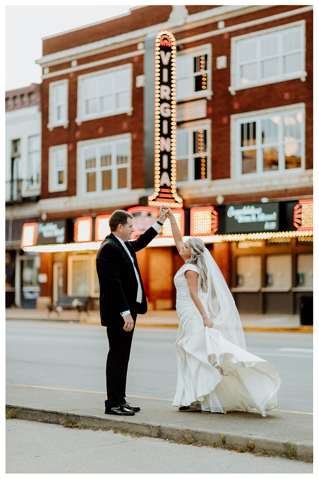 The beautiful wedding at the historic Virginia Theater in downtown Somerset Kentucky on July 1st 2023.  