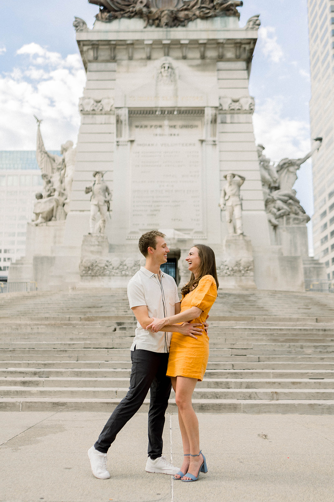 Downtown Indy and Columbia Club Engagement Session