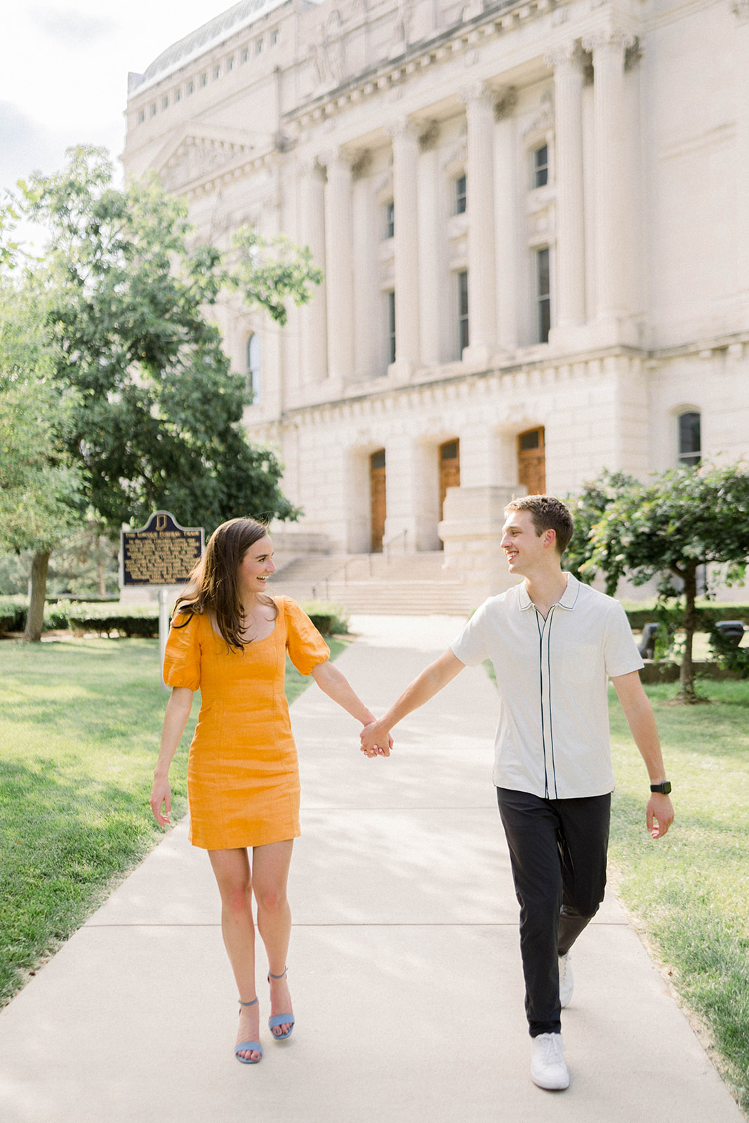 Downtown Indy and Columbia Club Engagement Session