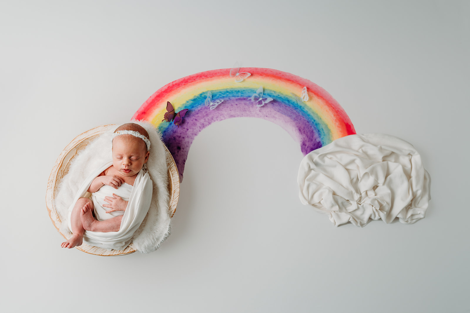rainbow baby photo shoot ideas for newborns