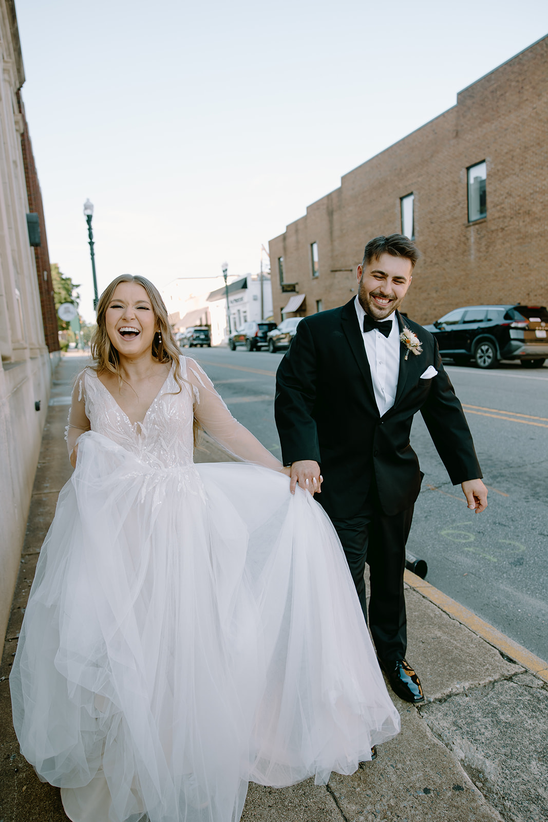 Downtown wedding photos captured by Charlotte Wedding Photographers and Videographers in North Carolina