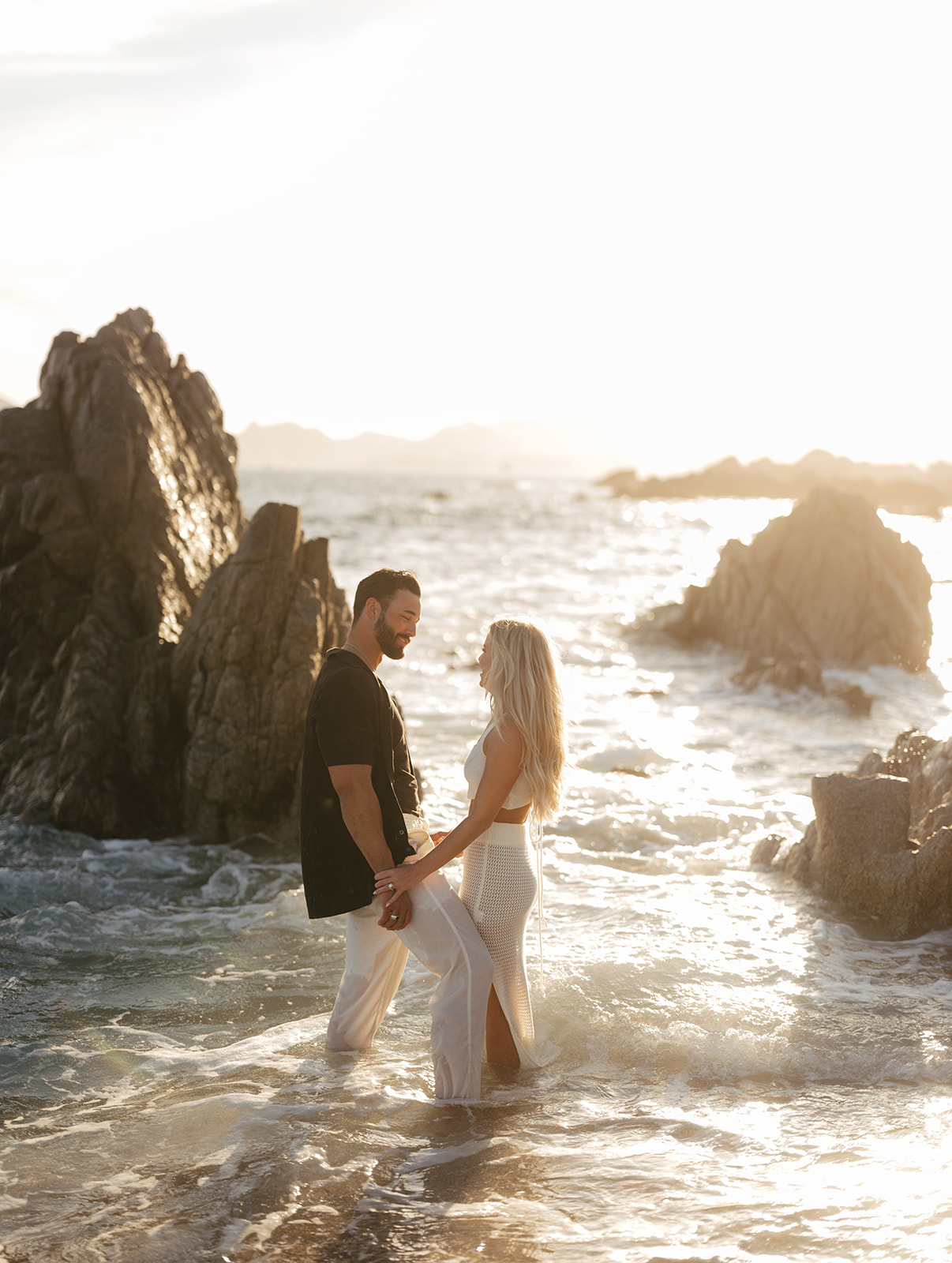 sunset photos at the cape hotel in cabo san lucas, mexico