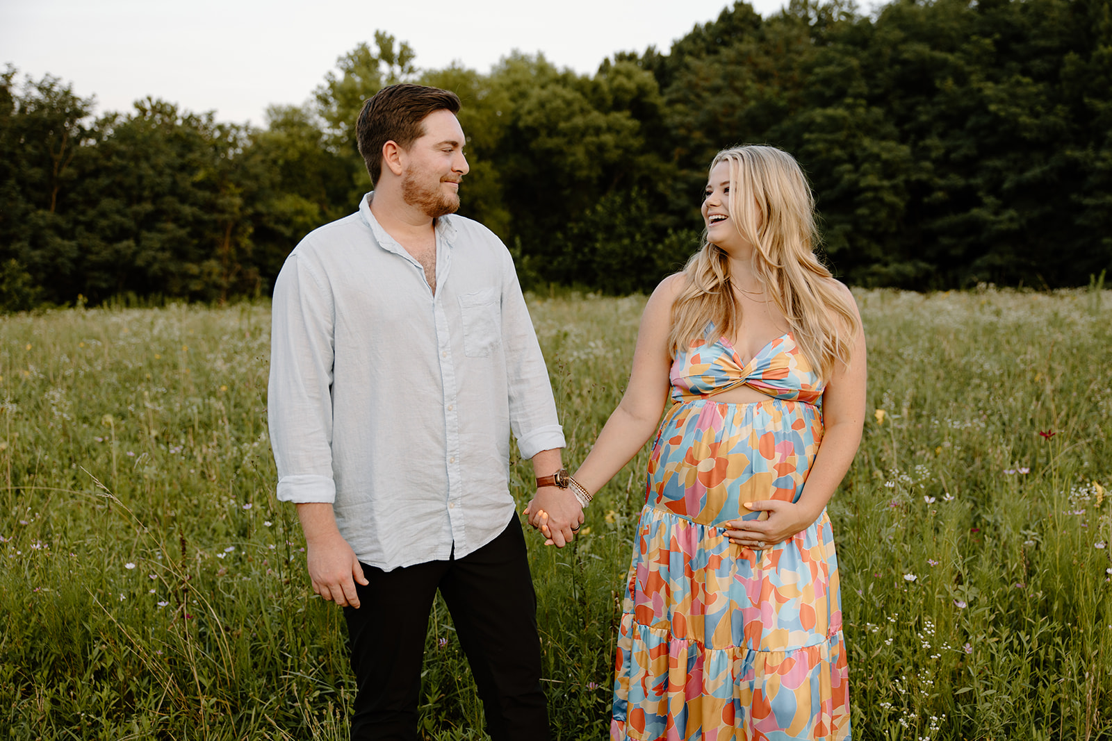 Location for pregnancy announcement photos in Raleigh, NC