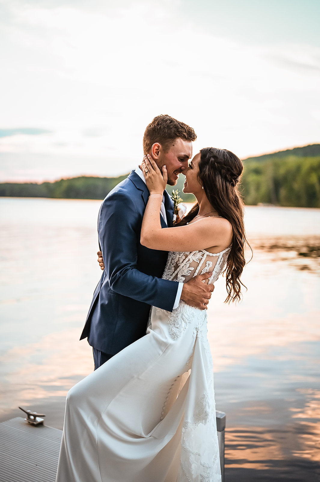 Chandler and Tyler were married at The Water's Edge Estate in Skowhegan, Maine. The setting for the wedding was absolute