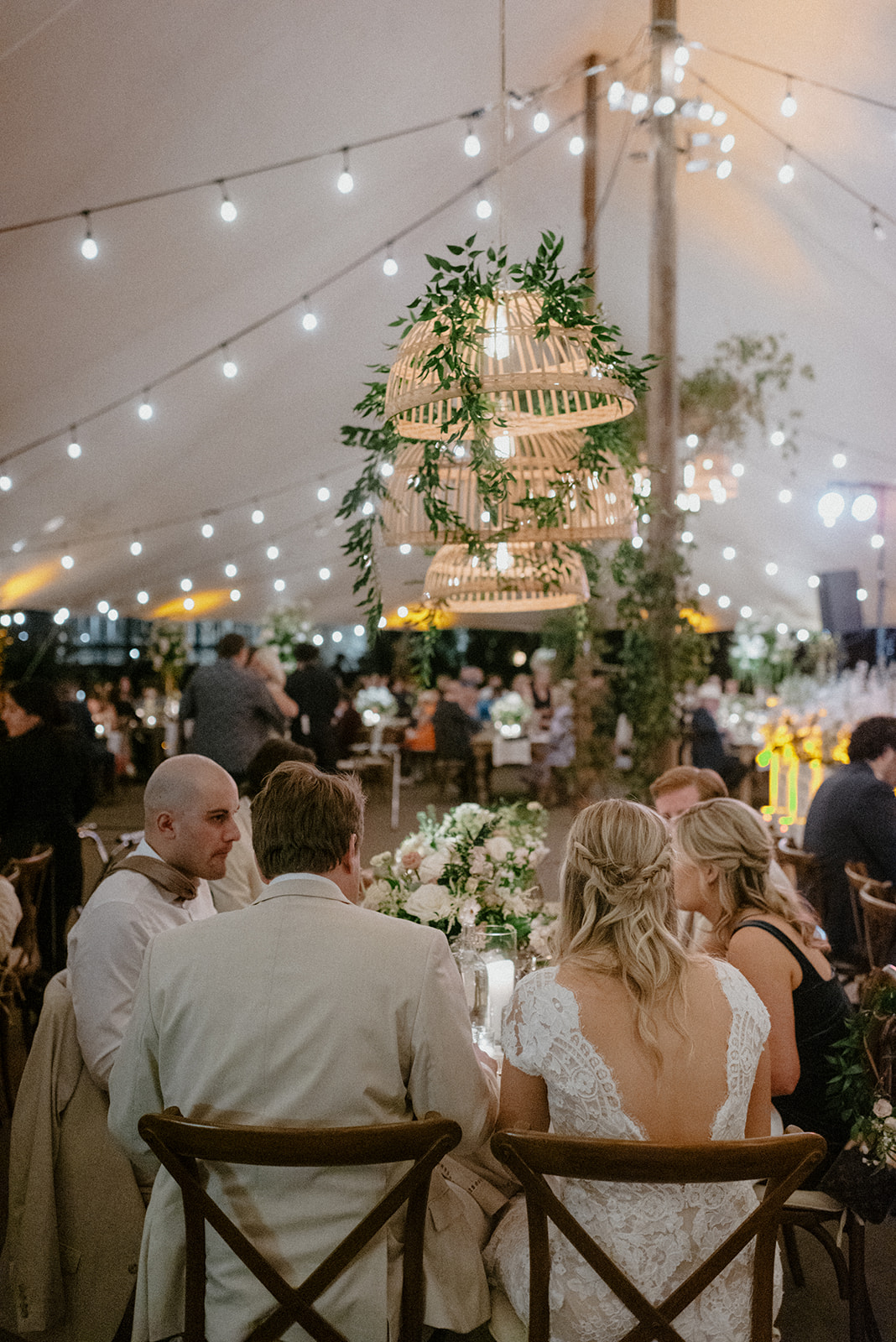Luxury tent Wedding at the Greenhouse in Driftwood