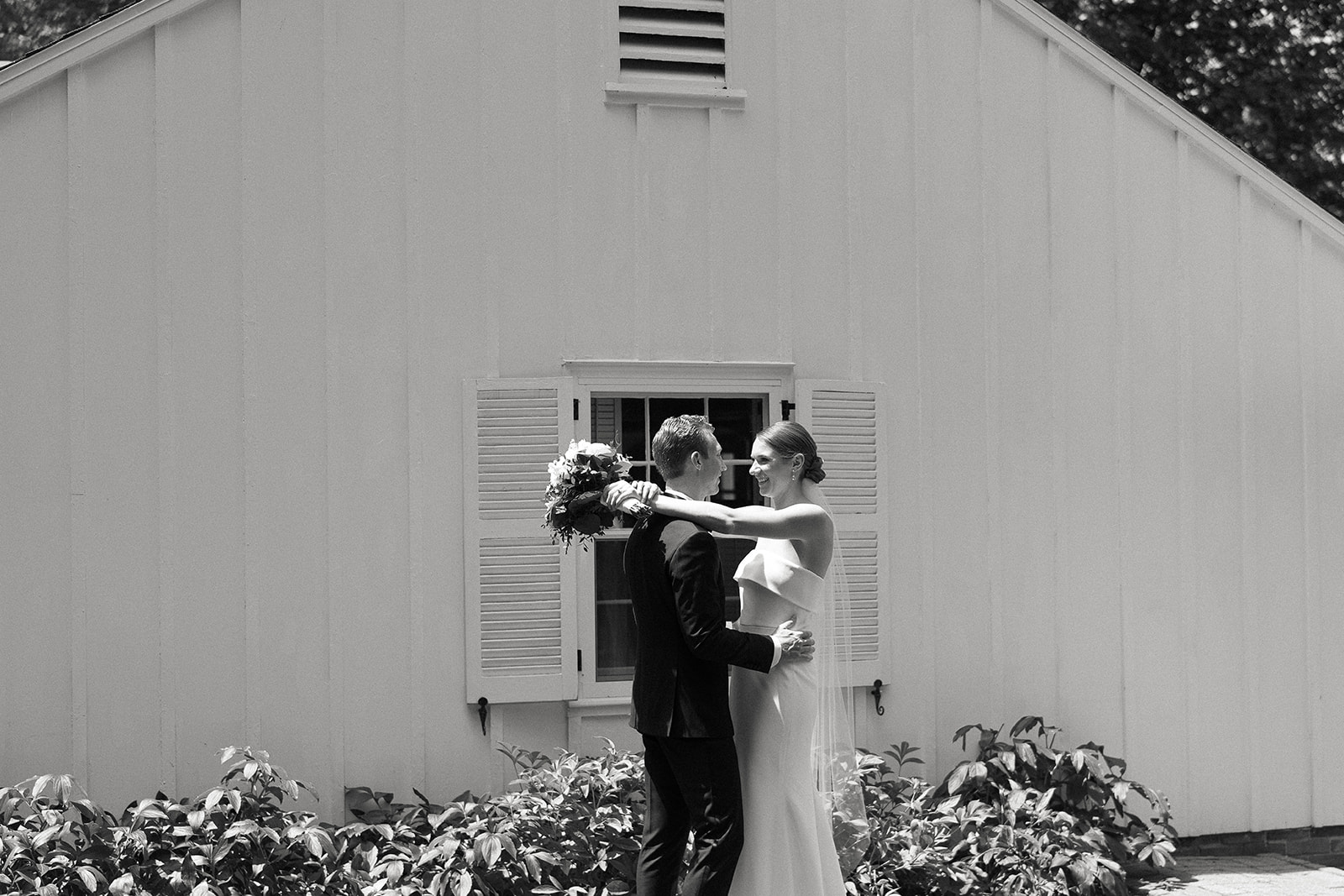 Journalistic film wedding photography