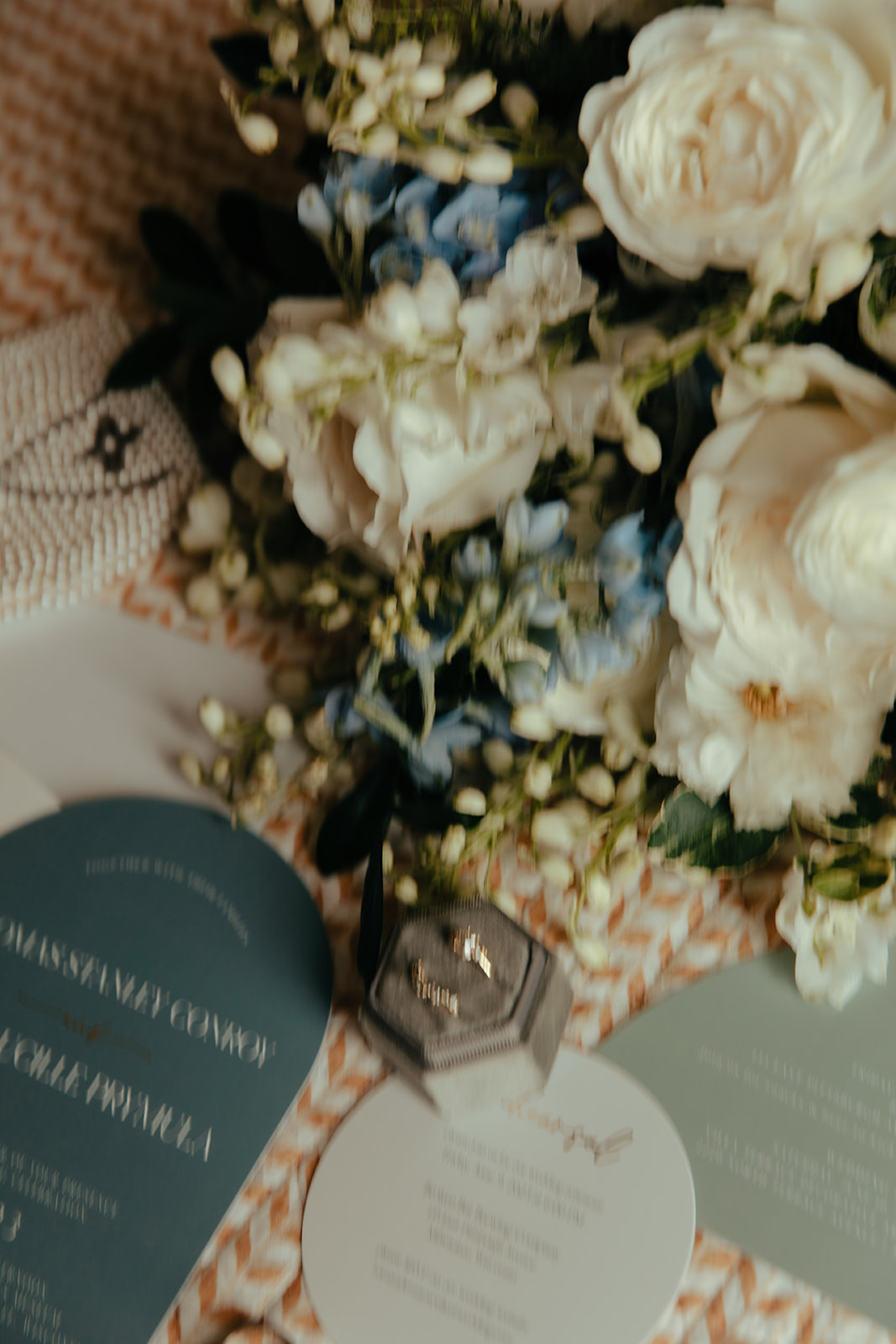 Flowery invitation suite