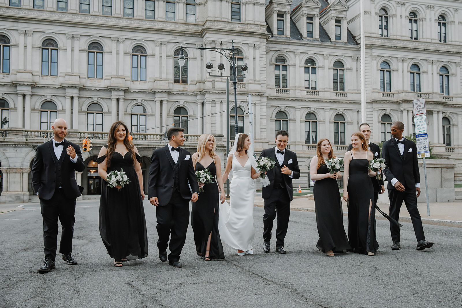 Wedding in downtown Albany New York.