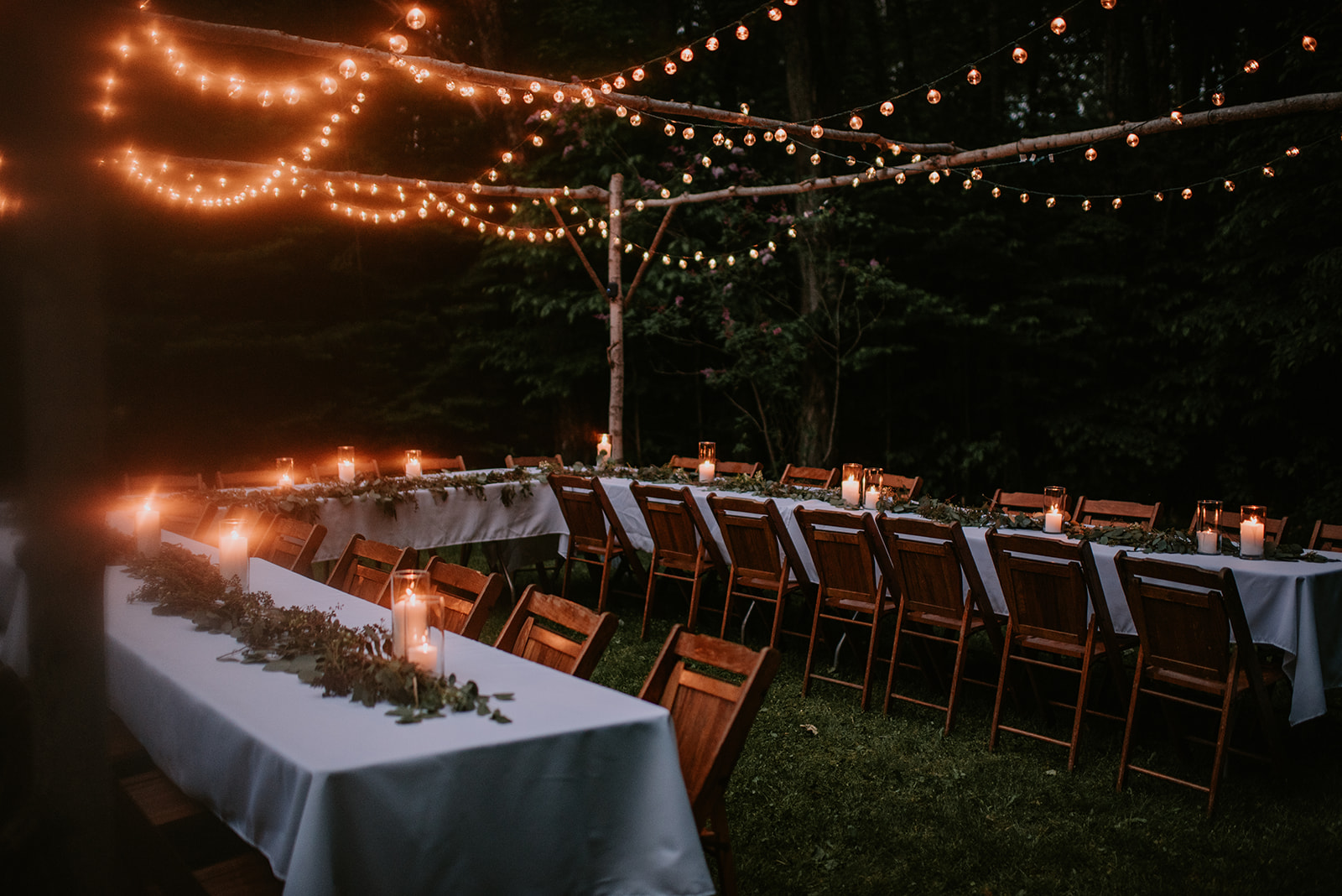 cozy, intimate northern michigan backyard wedding