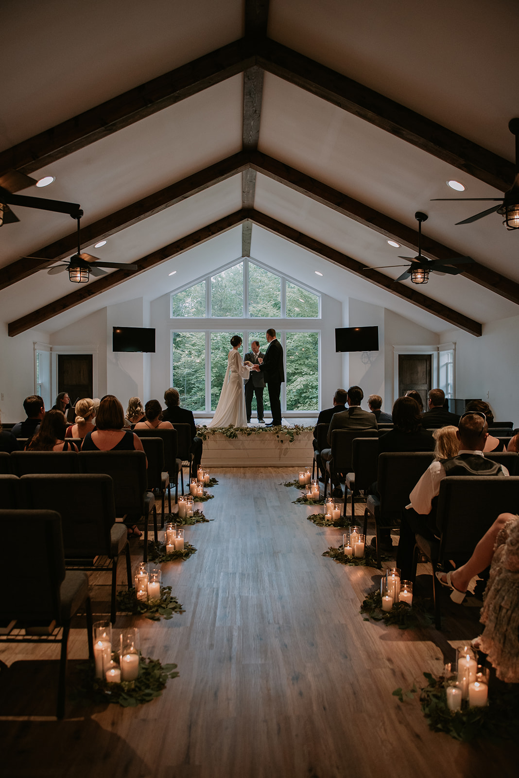 cozy, intimate northern michigan church wedding