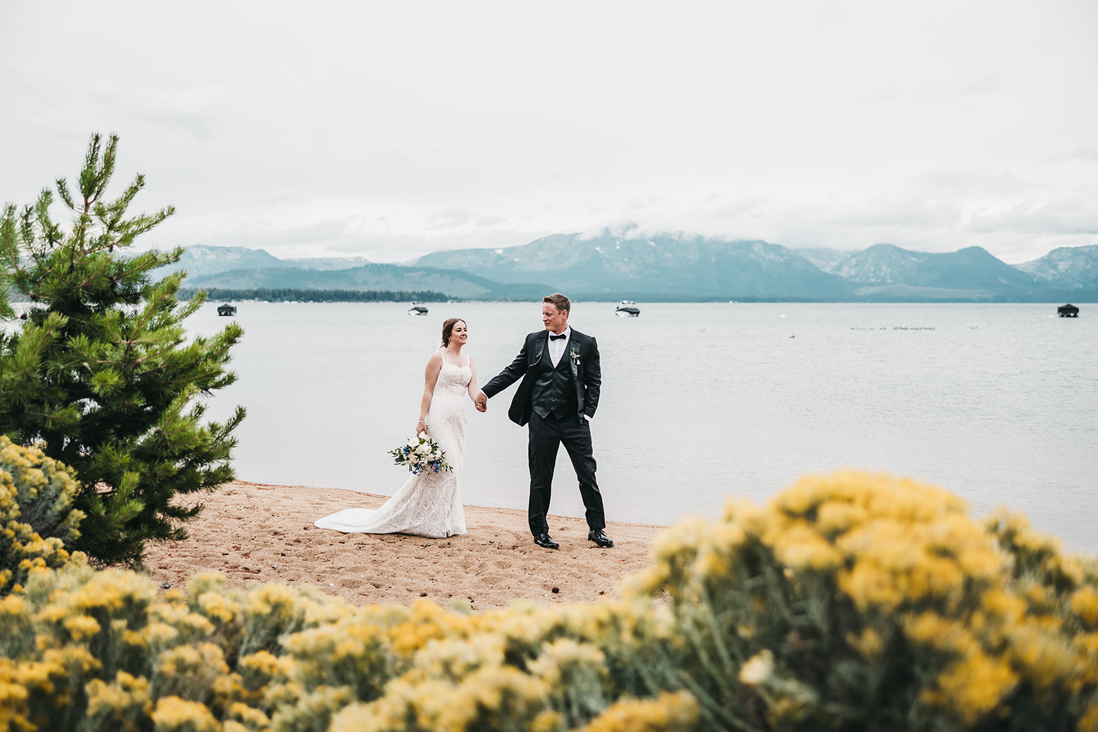 Moody Blue Summer wedding at Edgewood Tahoe Resort in Lake Tahoe, NV. 