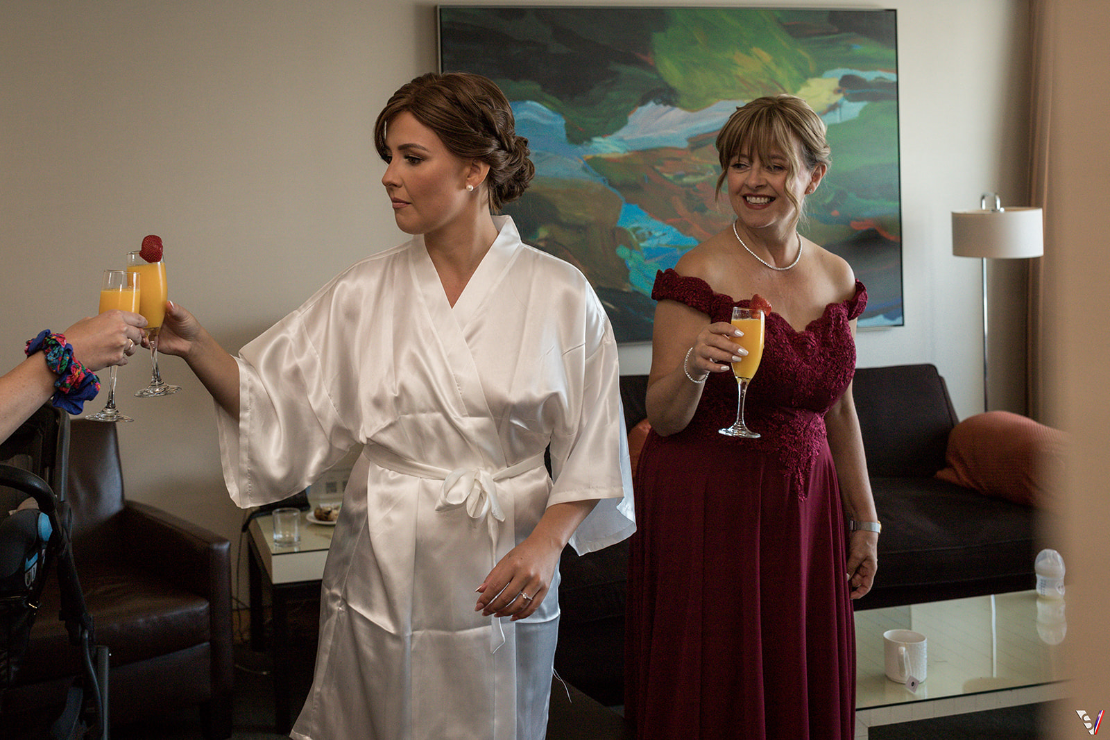 The Mimosa time is always an essential part of the wedding. 