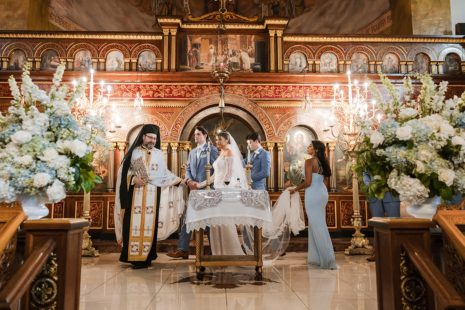 St. George Greek Orthodox Cathedral wedding ceremony Philadelphia photographer