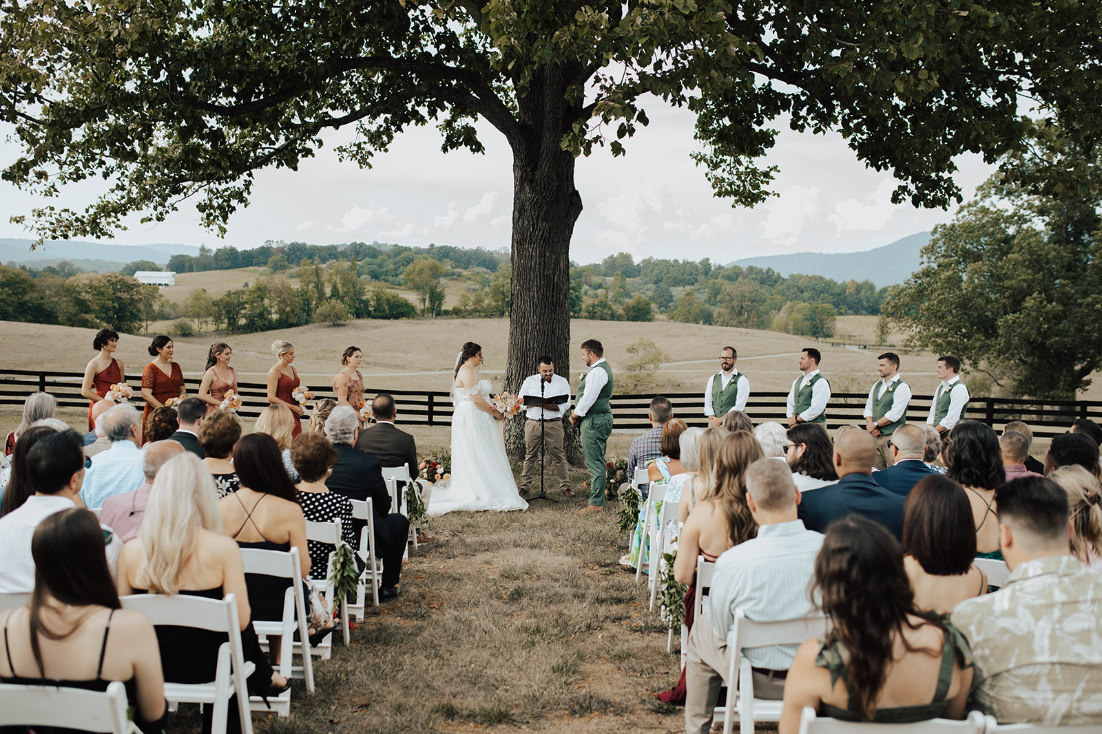 farm wedding in virginia mountains 
