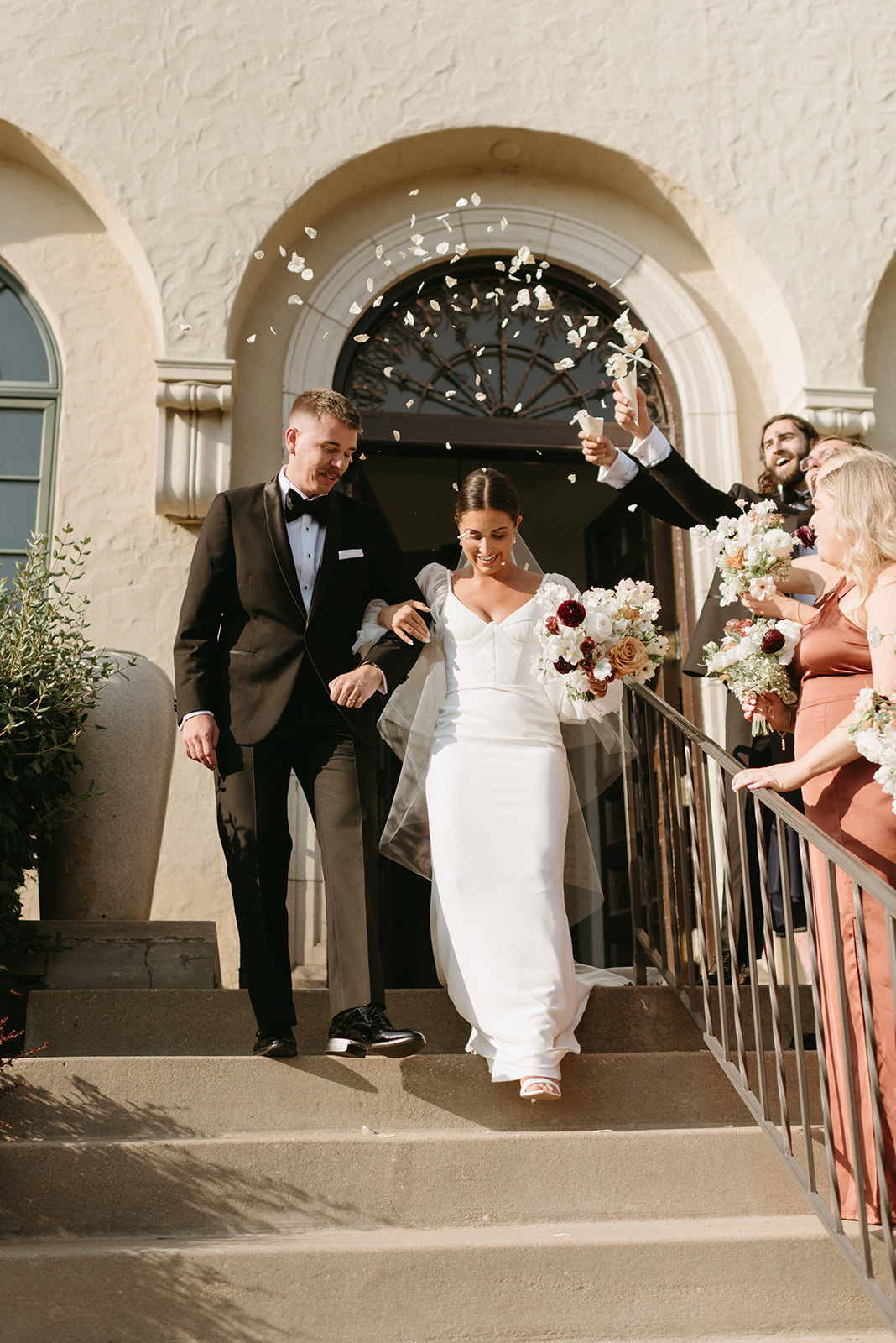 Timeless, documentary wedding photographs of a couple who had a Italian-inspired wedding at La Villa in Kansas City.