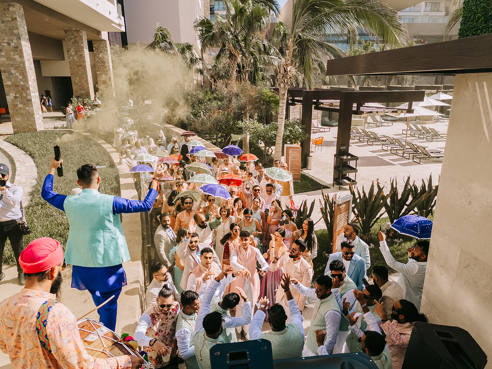 baraat wedding Hard Rock Los Cabos Mexico