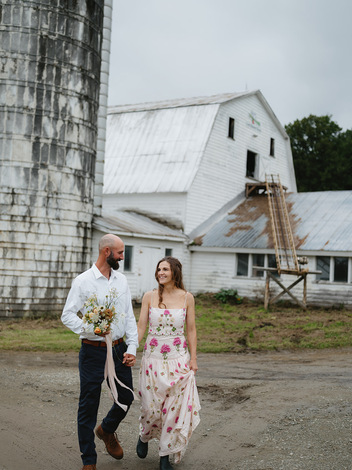 farm wedding outside of burlington vermont