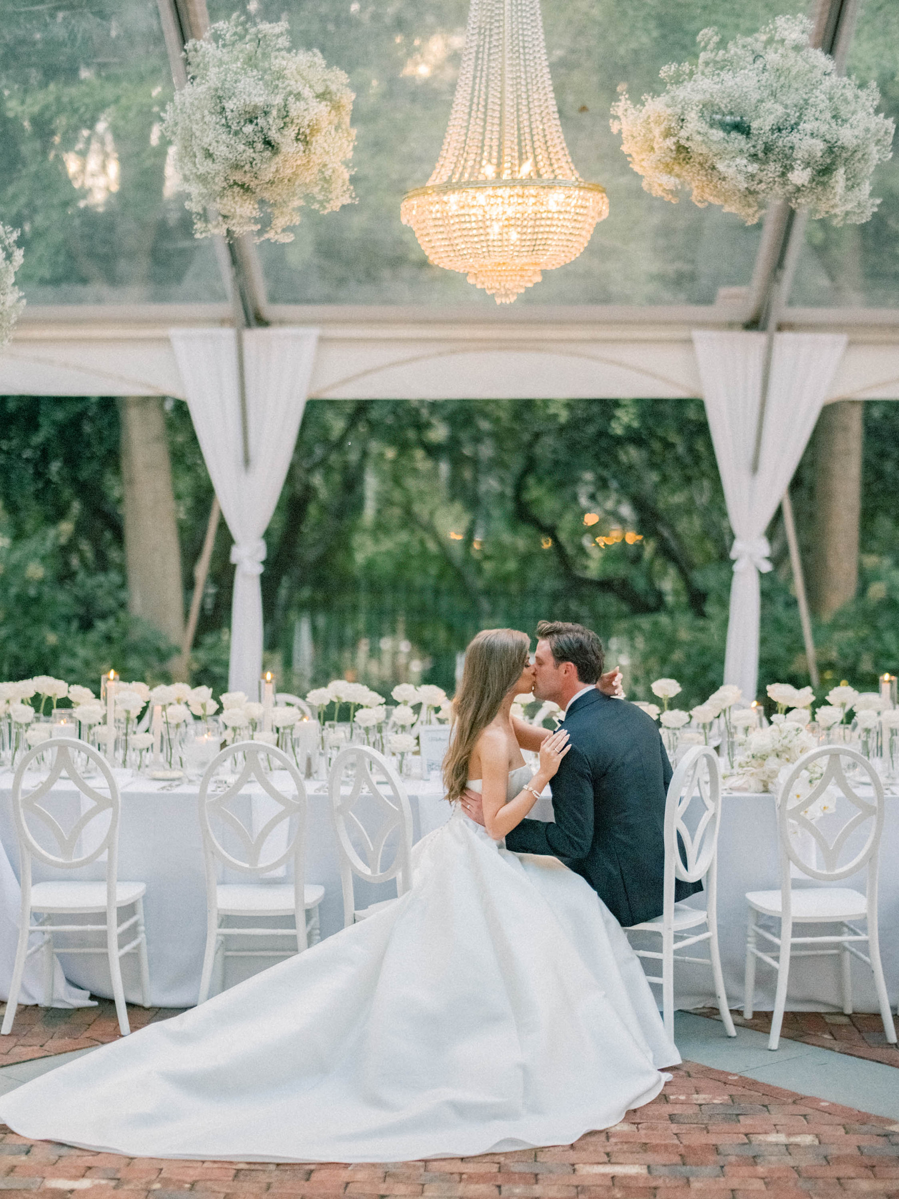 duke mansion wedding with clear tent