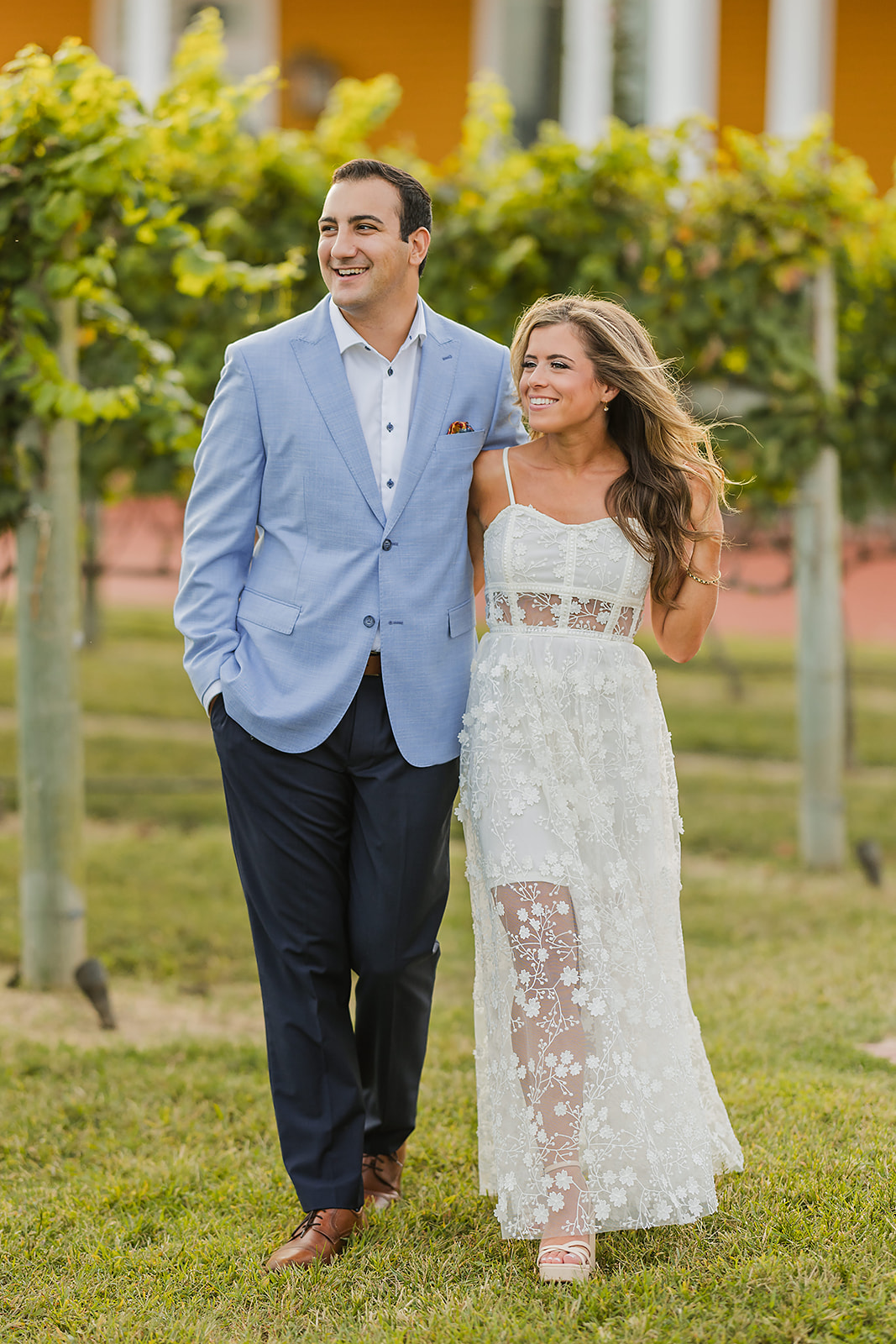 Willow Creek vinery in Cape May New Jersey was a perfect location for this newly engaged couple's photo session. 