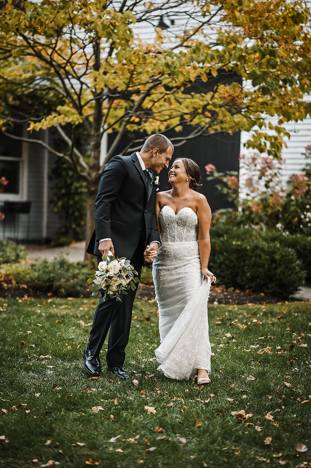 Courtney and Jacob were married at the beautiful Barn on Walnut Hill in Yarmouth, Maine. Their October wedding was so st