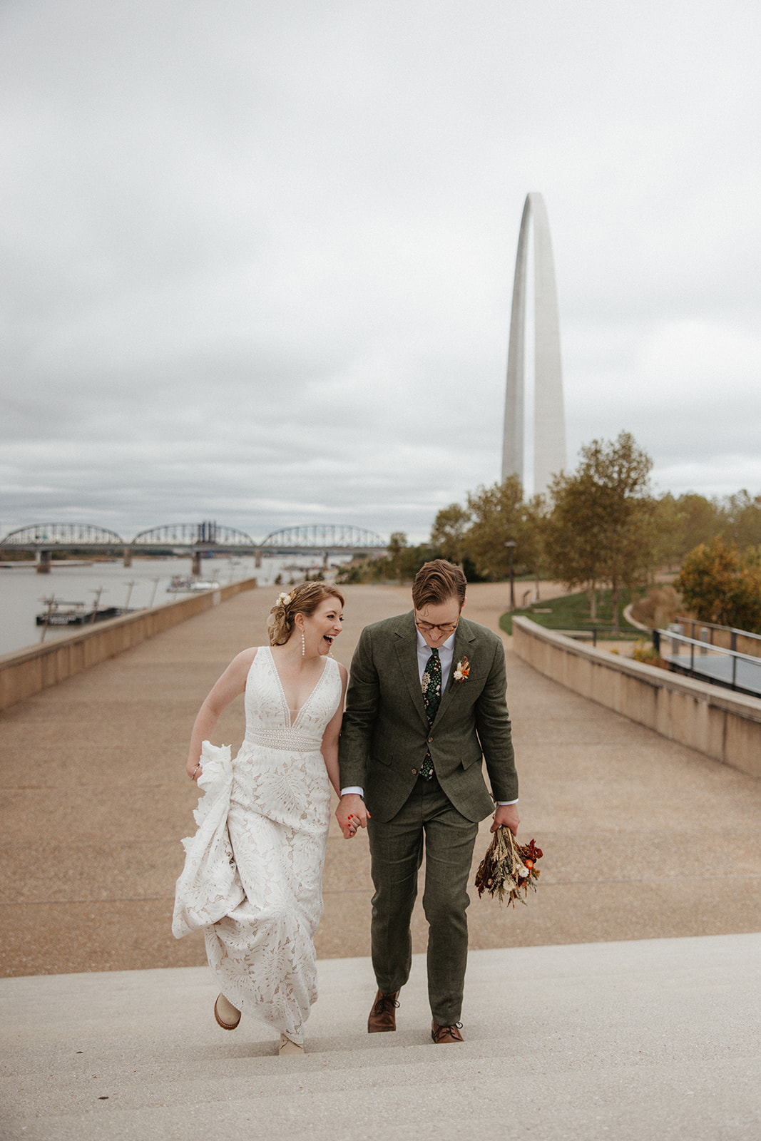 St. Louis Arch wedding photos