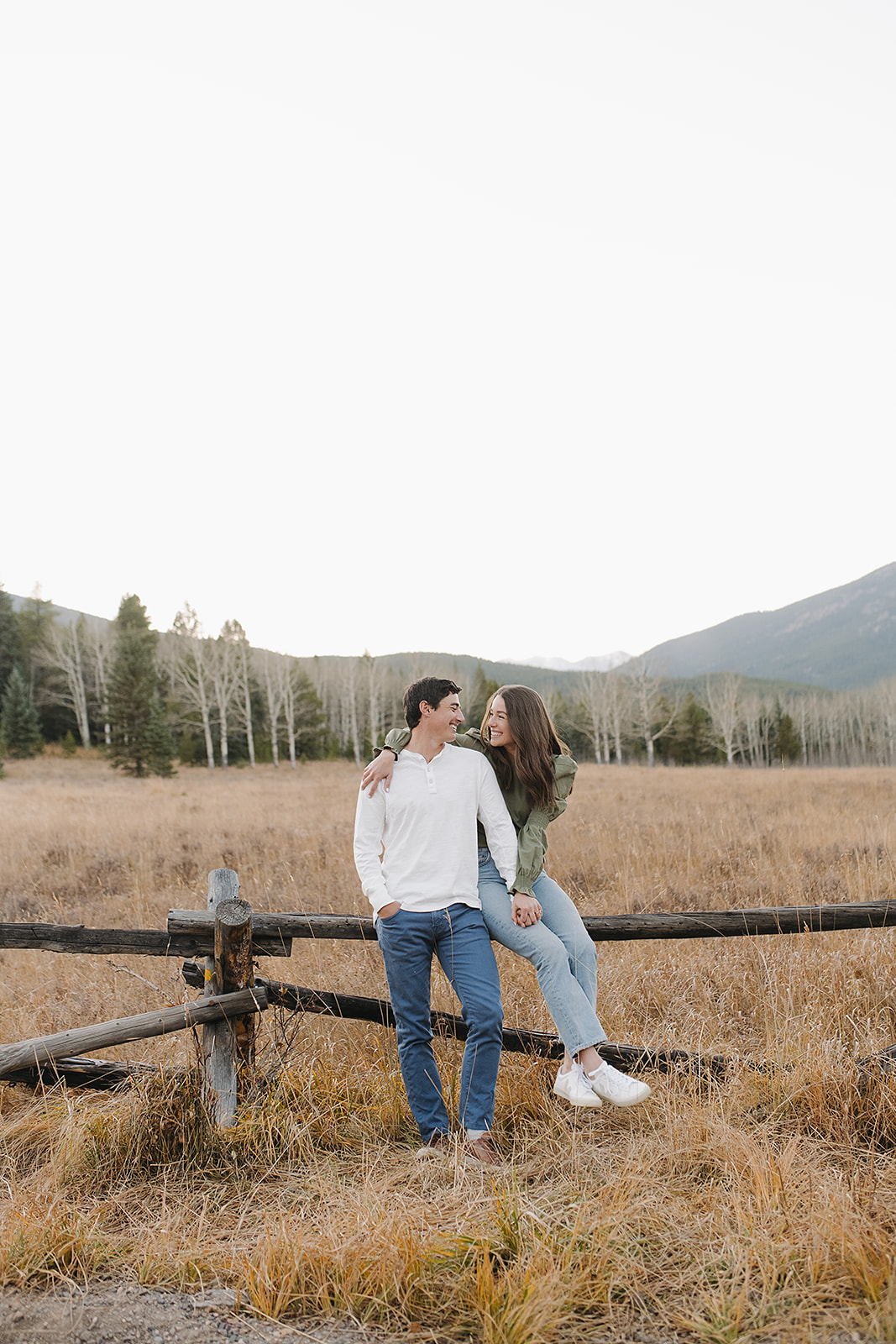 Evergreen, Colorado mountain engagement session