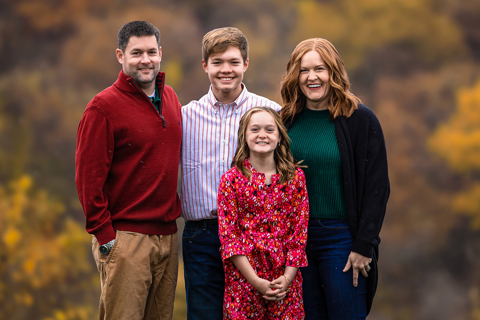 Vibrant Fall Foliage Family Portraits in West Salem, WI by Jeff Wiswell of J.L. Wiswell Photography of Onalaska, WI