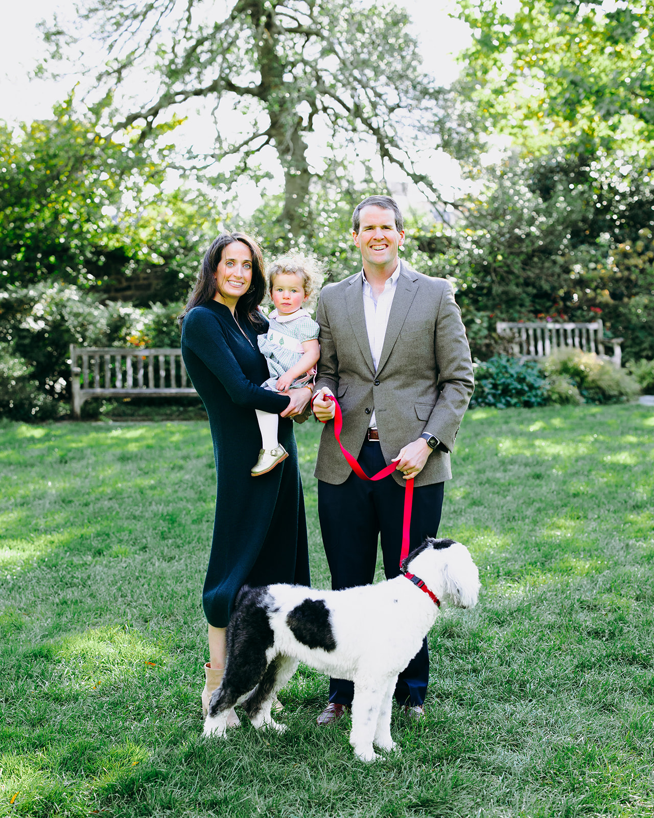 dc family photos with dog 
