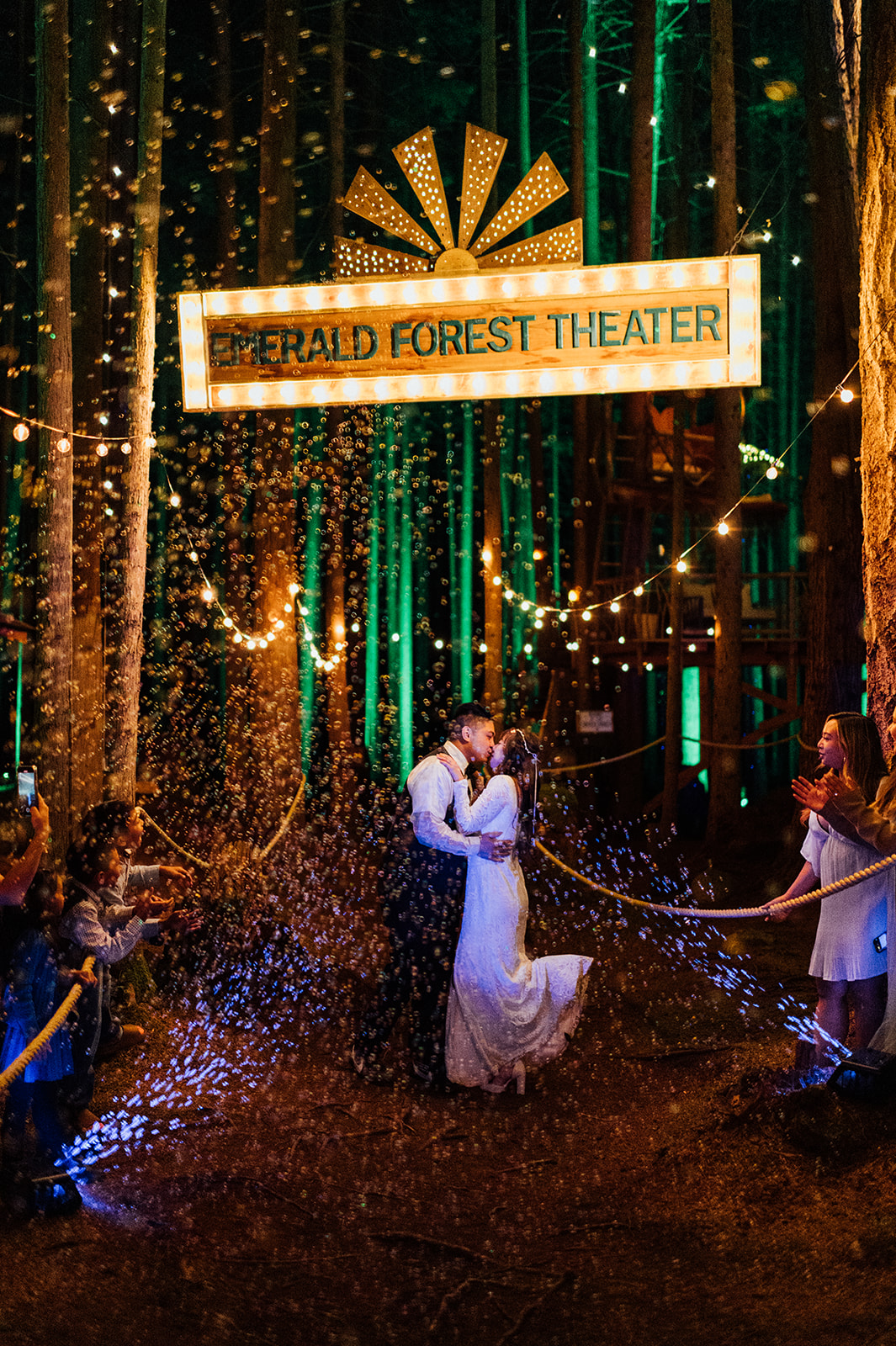 Emerald Forest Theater Wedding