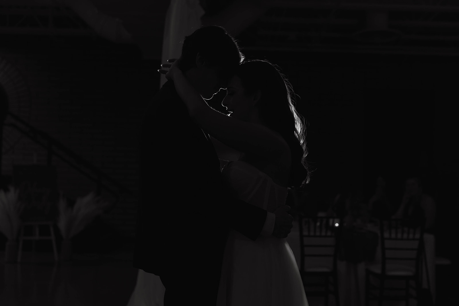 bride and groom first dance at port 393 wedding