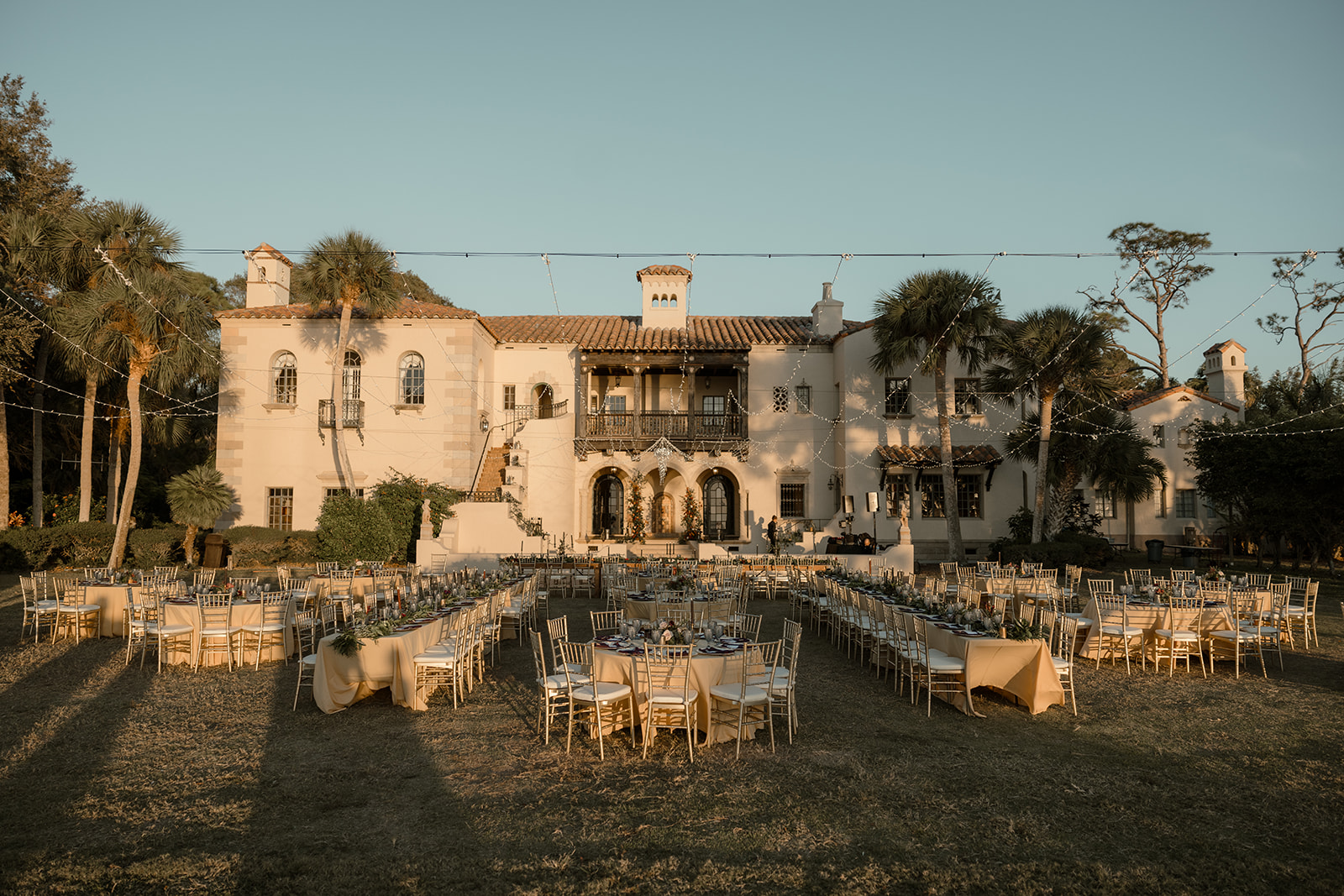 Powel Crosley Estate Reception outdoors Sarasota Florida