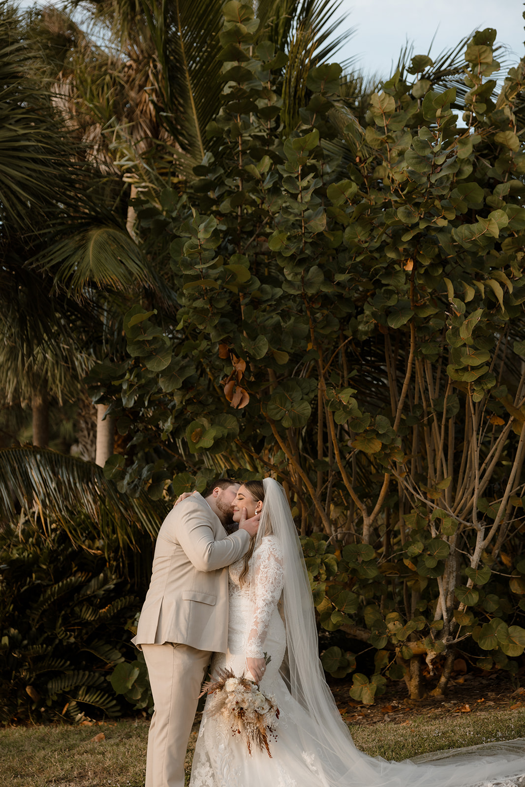 Powel Crosley wedding, sarasota Florida bride and groom 