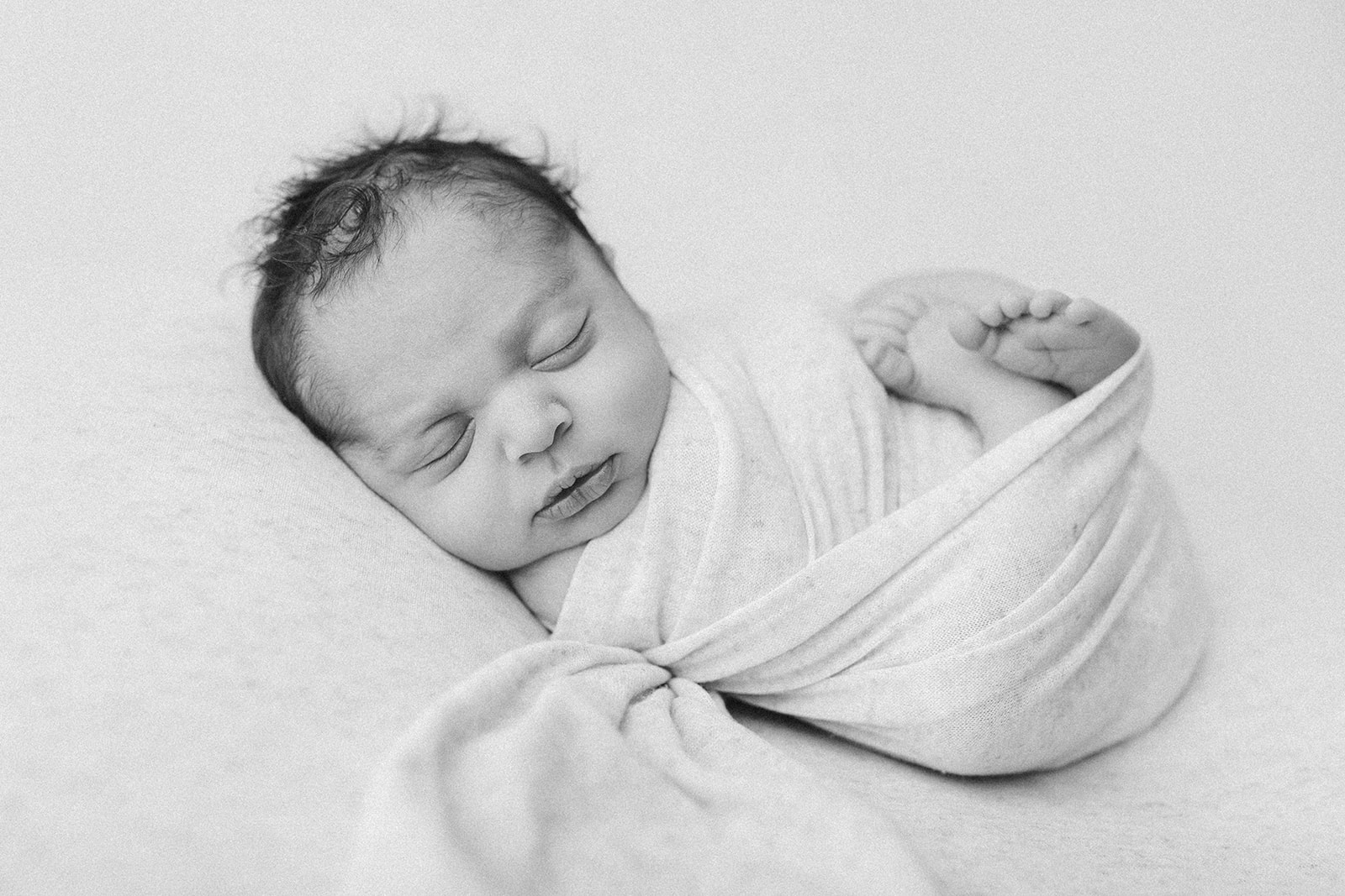 newborn black and white